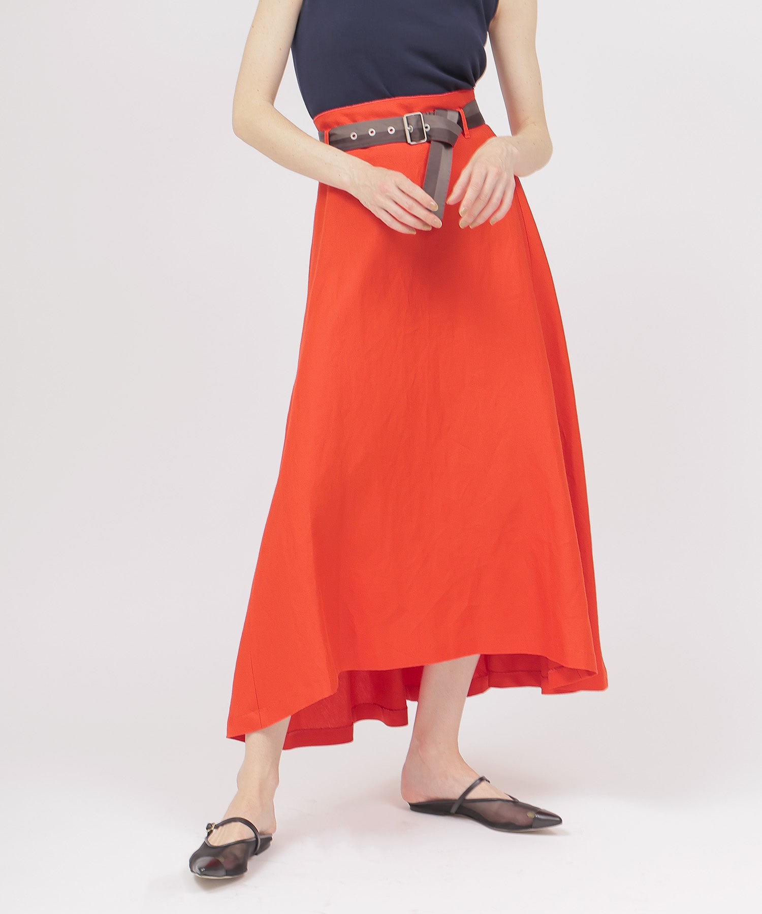 〔お家で試着〕exclusive ramie flare skirt