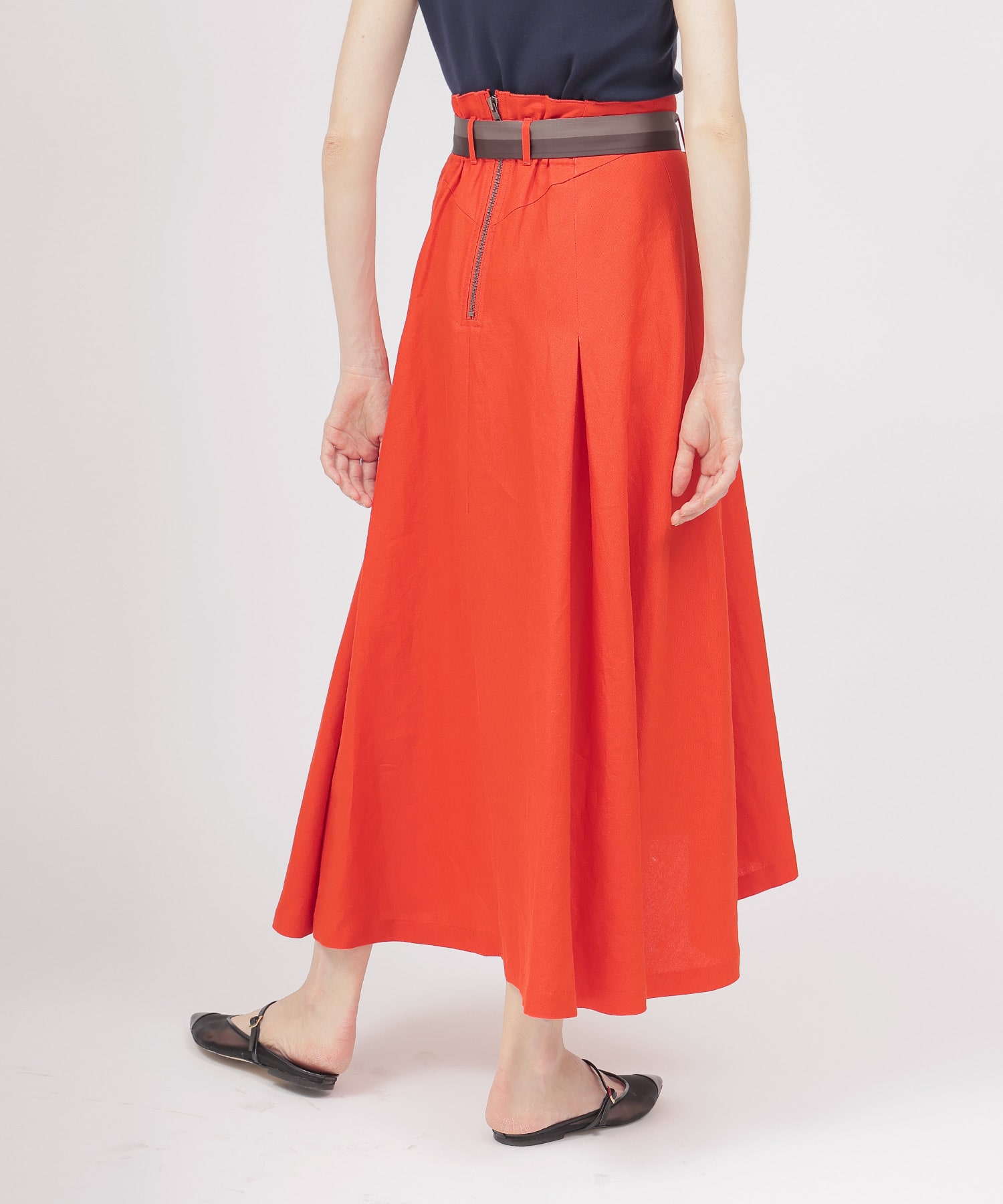 〔お家で試着〕exclusive ramie flare skirt