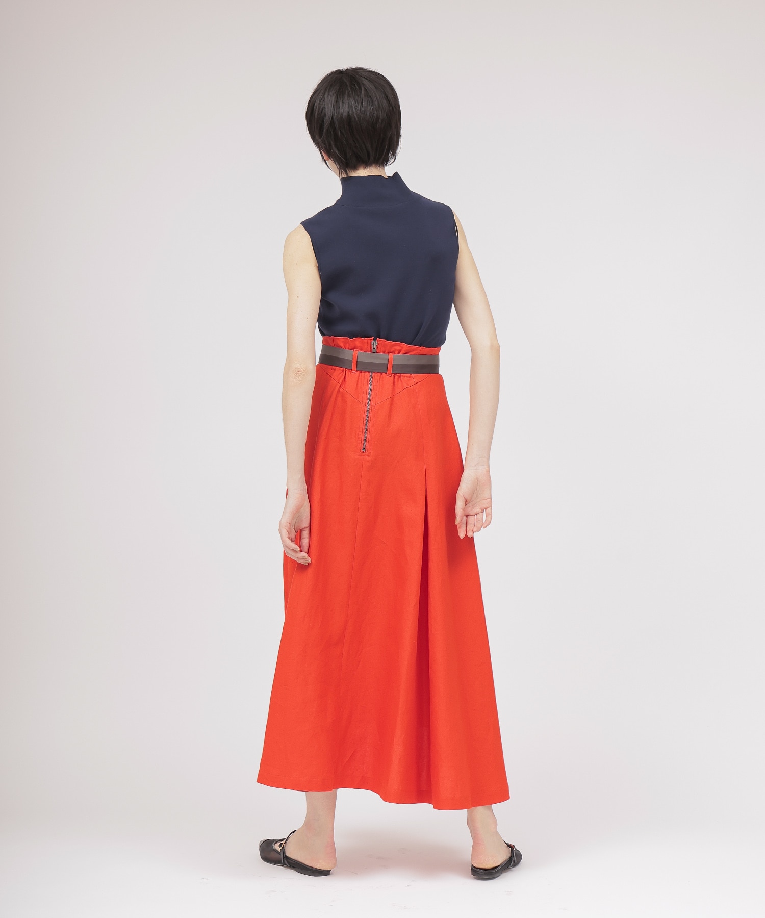 〔お家で試着〕exclusive ramie flare skirt
