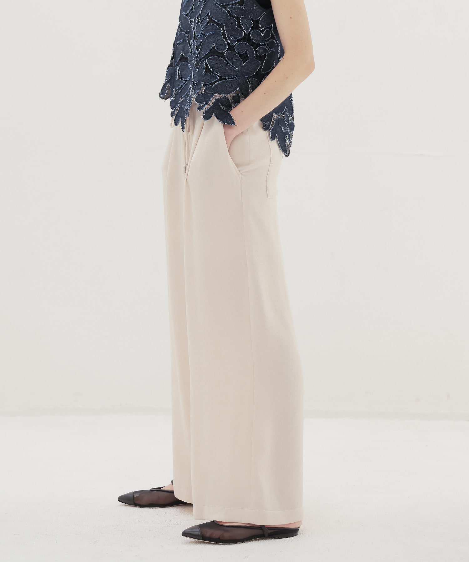 velvet satin relaxy pants