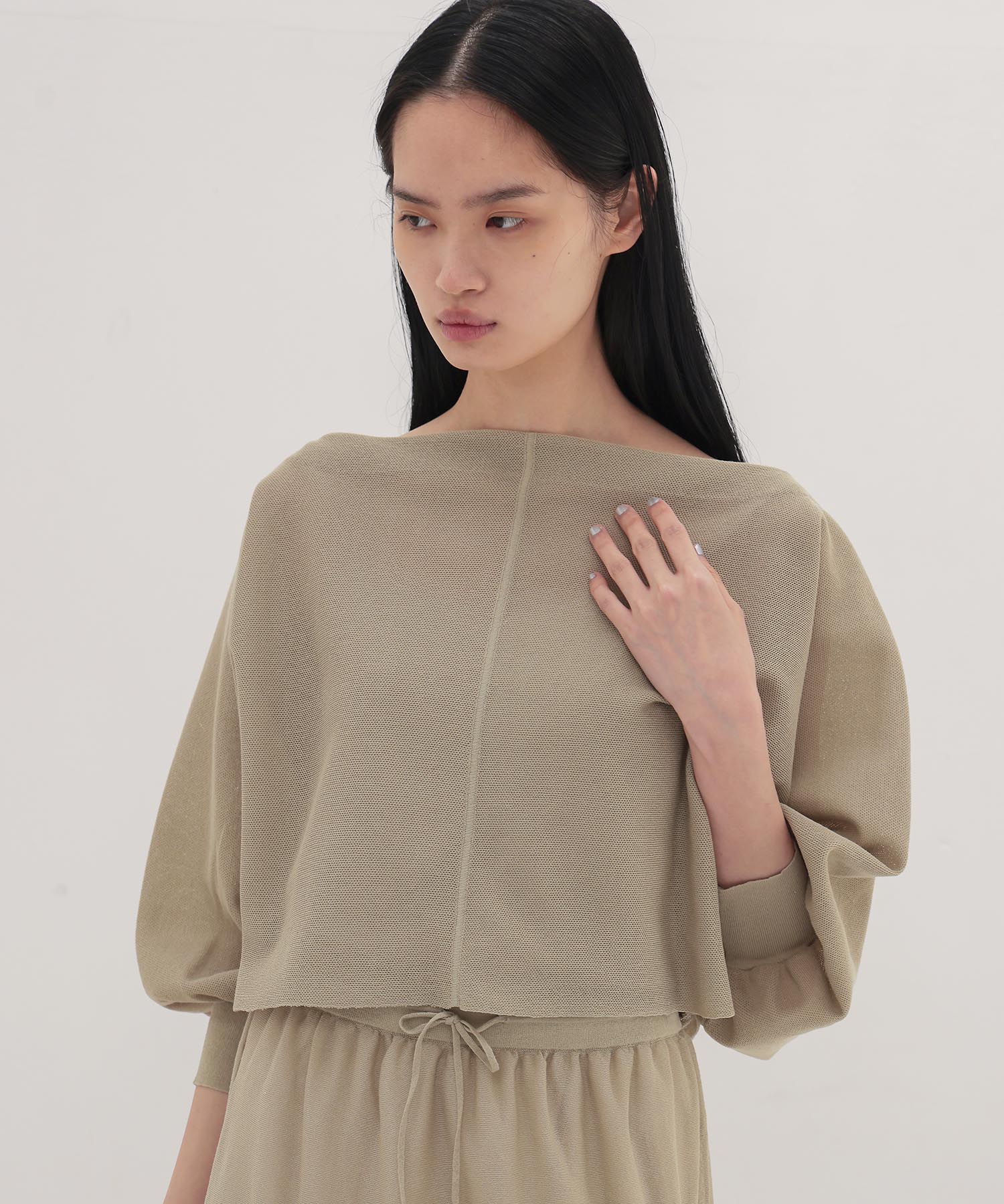 back ribbon 2way cardigan