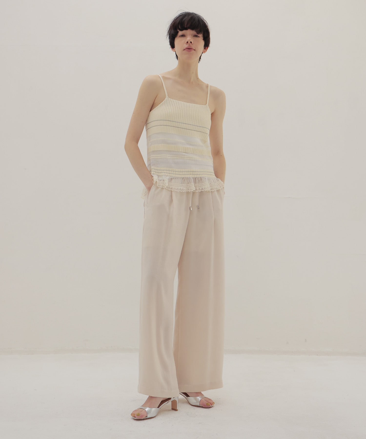 sheer shadow border cami