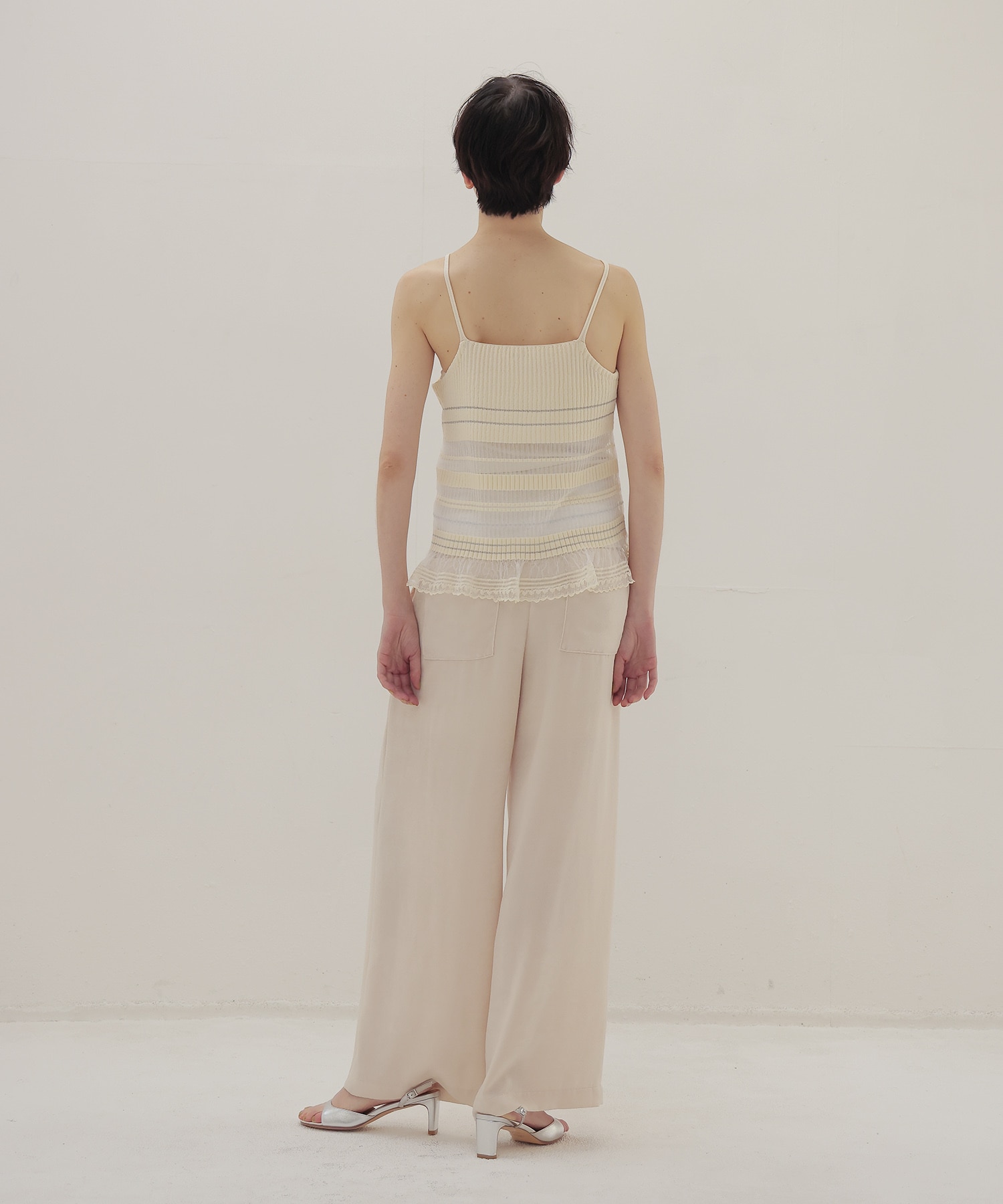 sheer shadow border cami