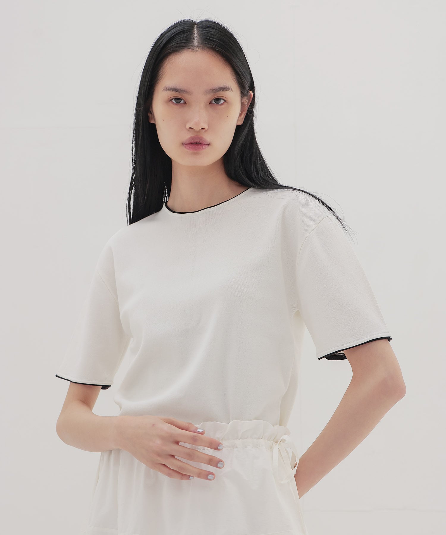 bicolor half sleeve tee