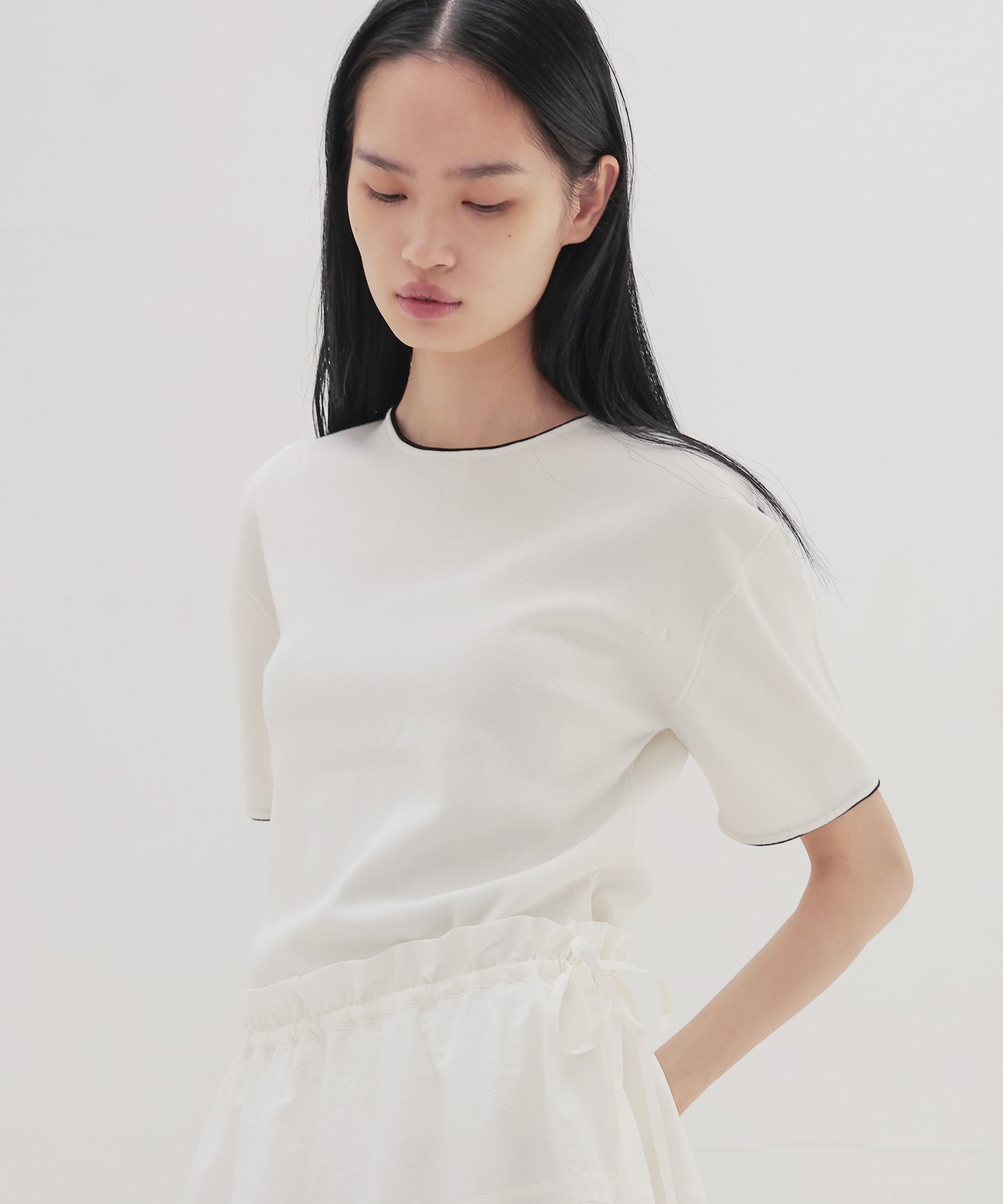 bicolor half sleeve tee