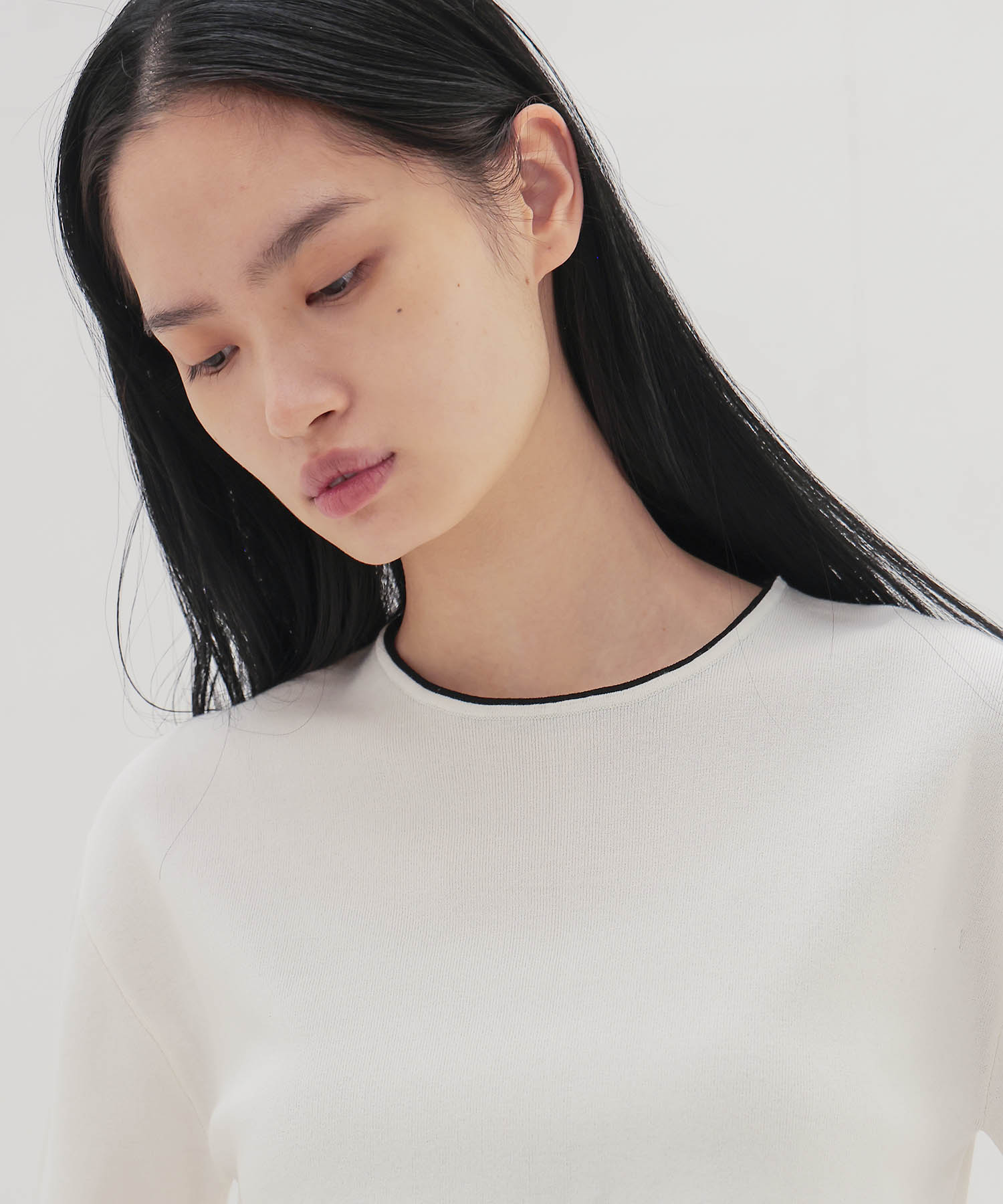 bicolor half sleeve tee