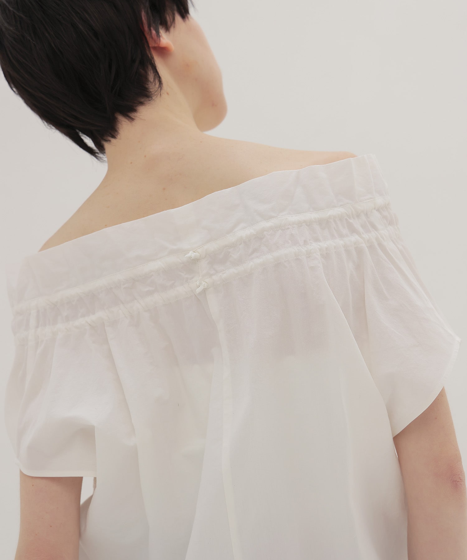 〔お家で試着〕2way frill collar blouse
