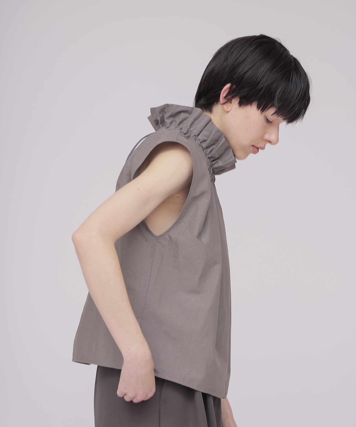 2way frill collar blouse