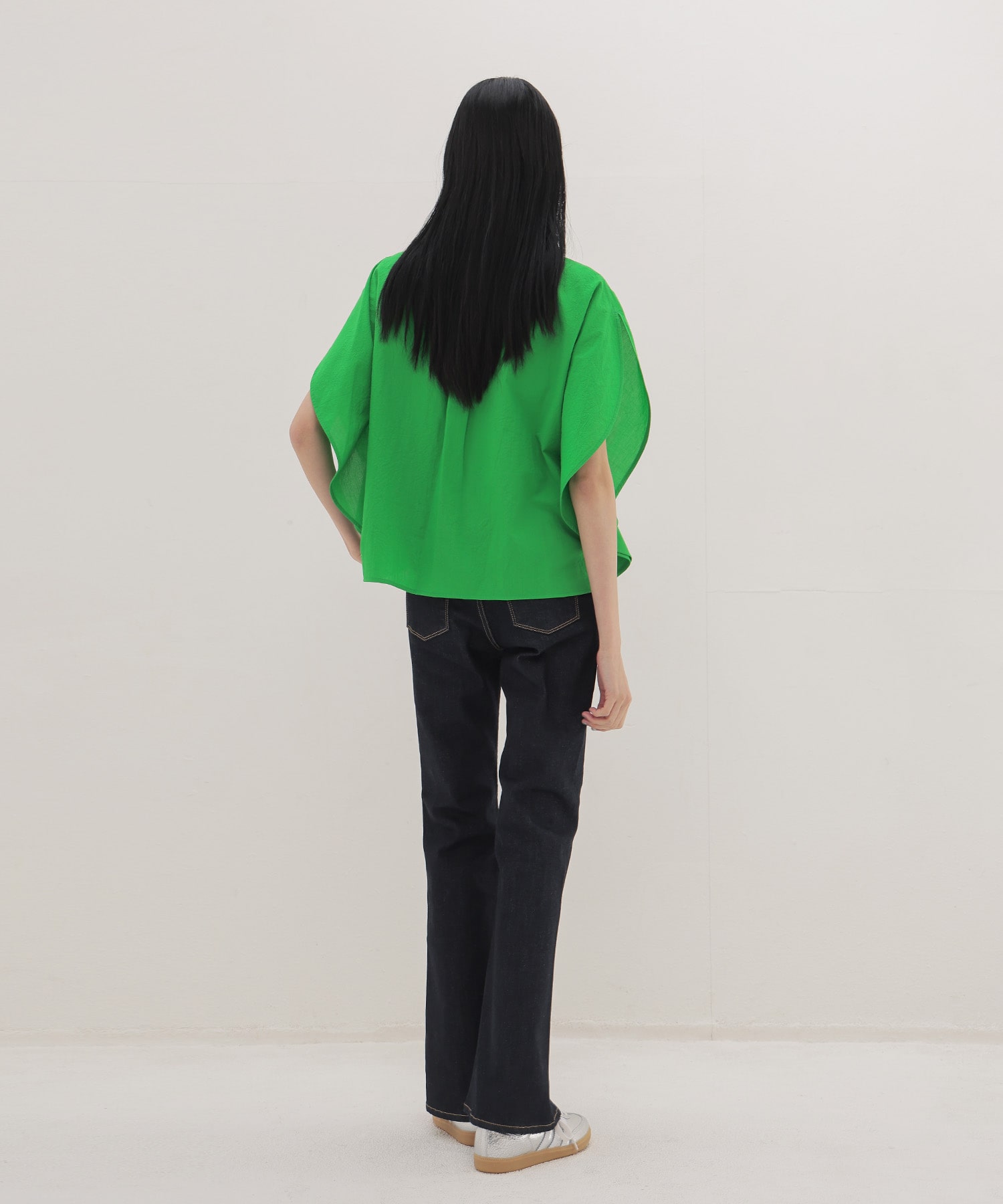 cordlane circle flare sleeve shirt