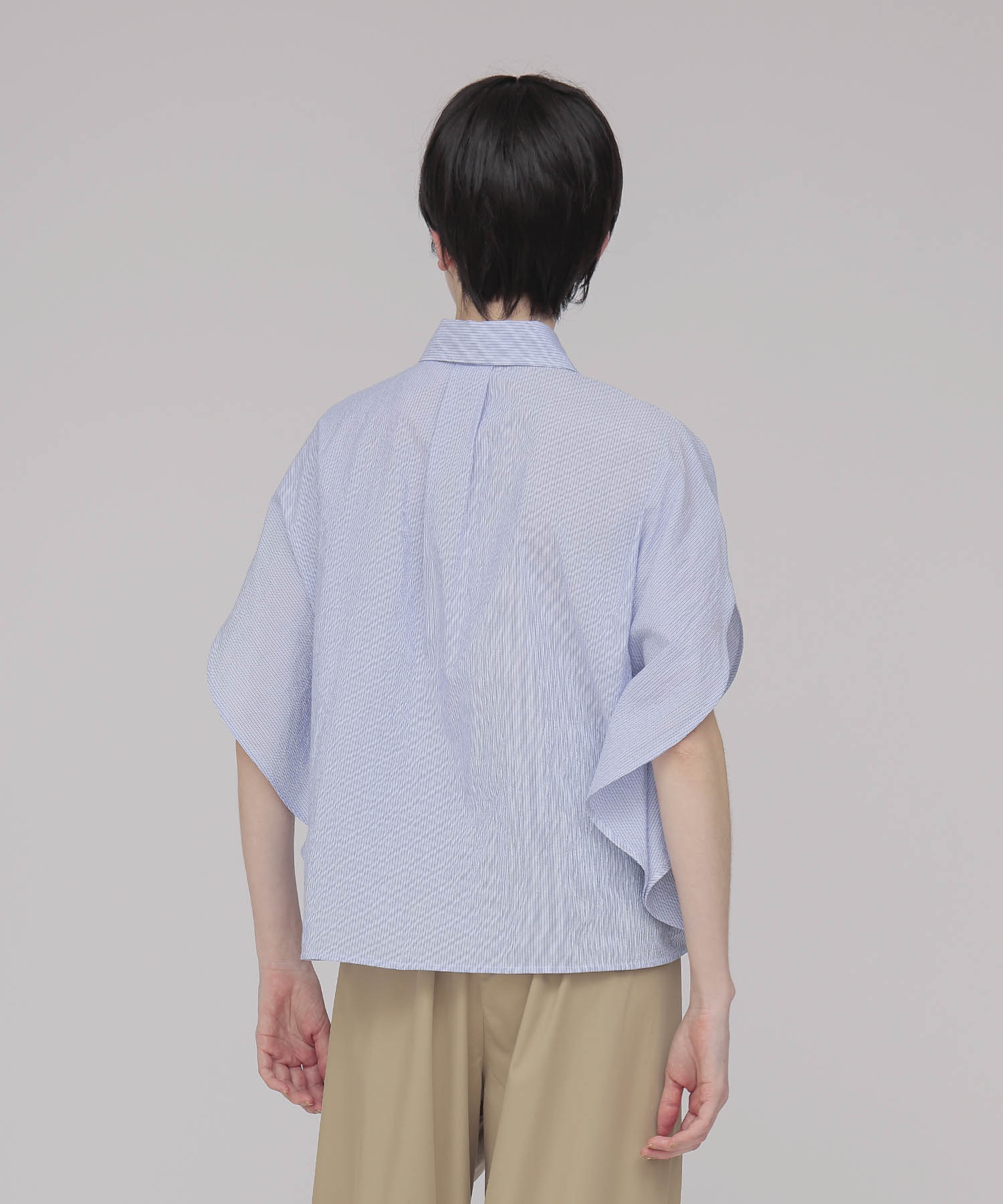 cordlane circle flare sleeve shirt