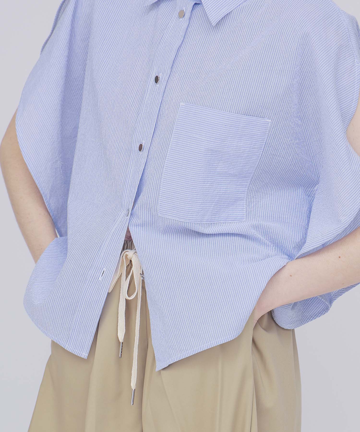 cordlane circle flare sleeve shirt