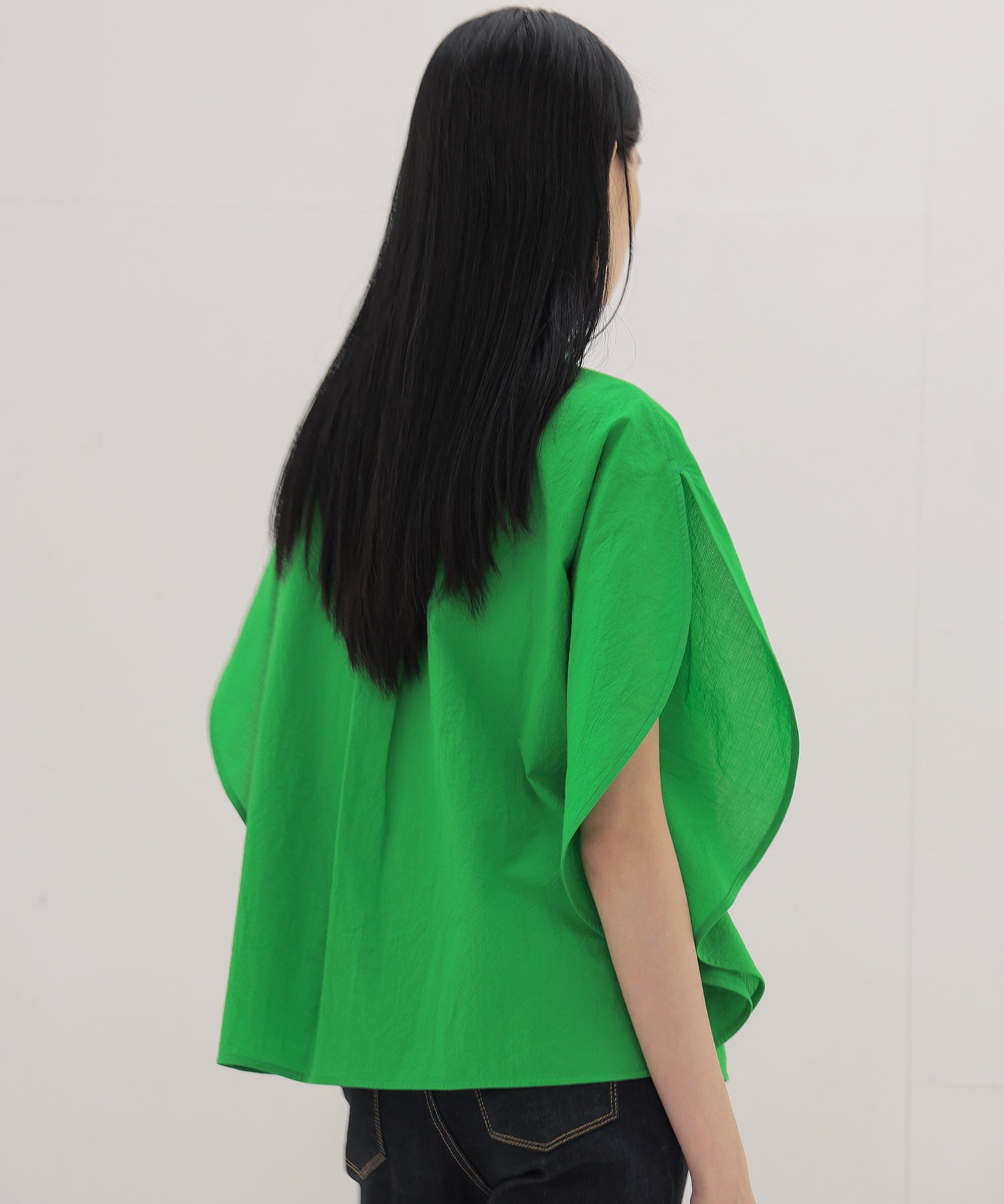 cordlane circle flare sleeve shirt