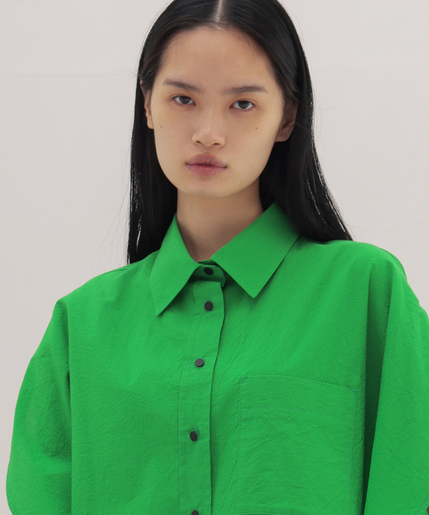 cordlane circle flare sleeve shirt