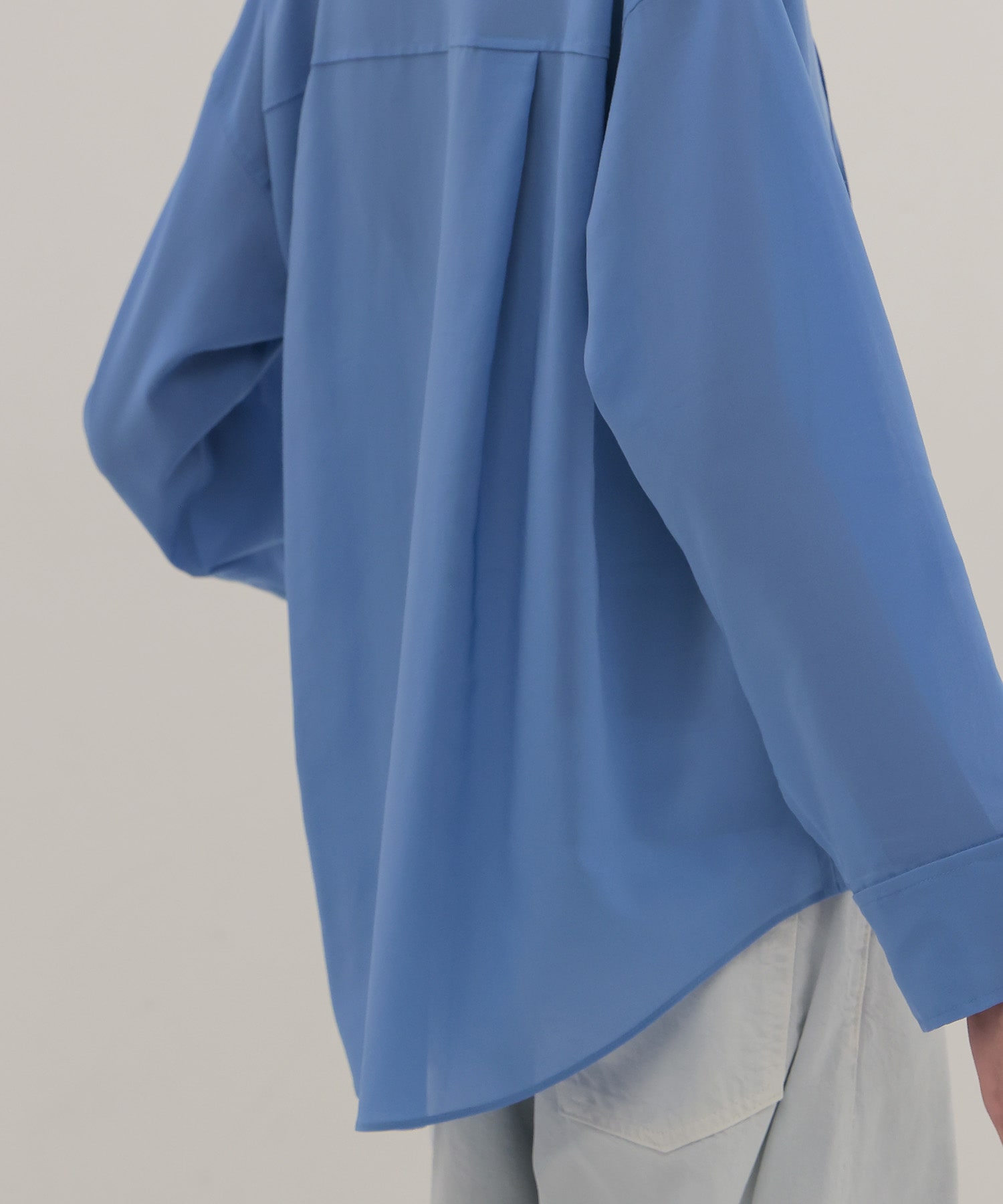 〔お家で試着〕sheer gas voile shirt