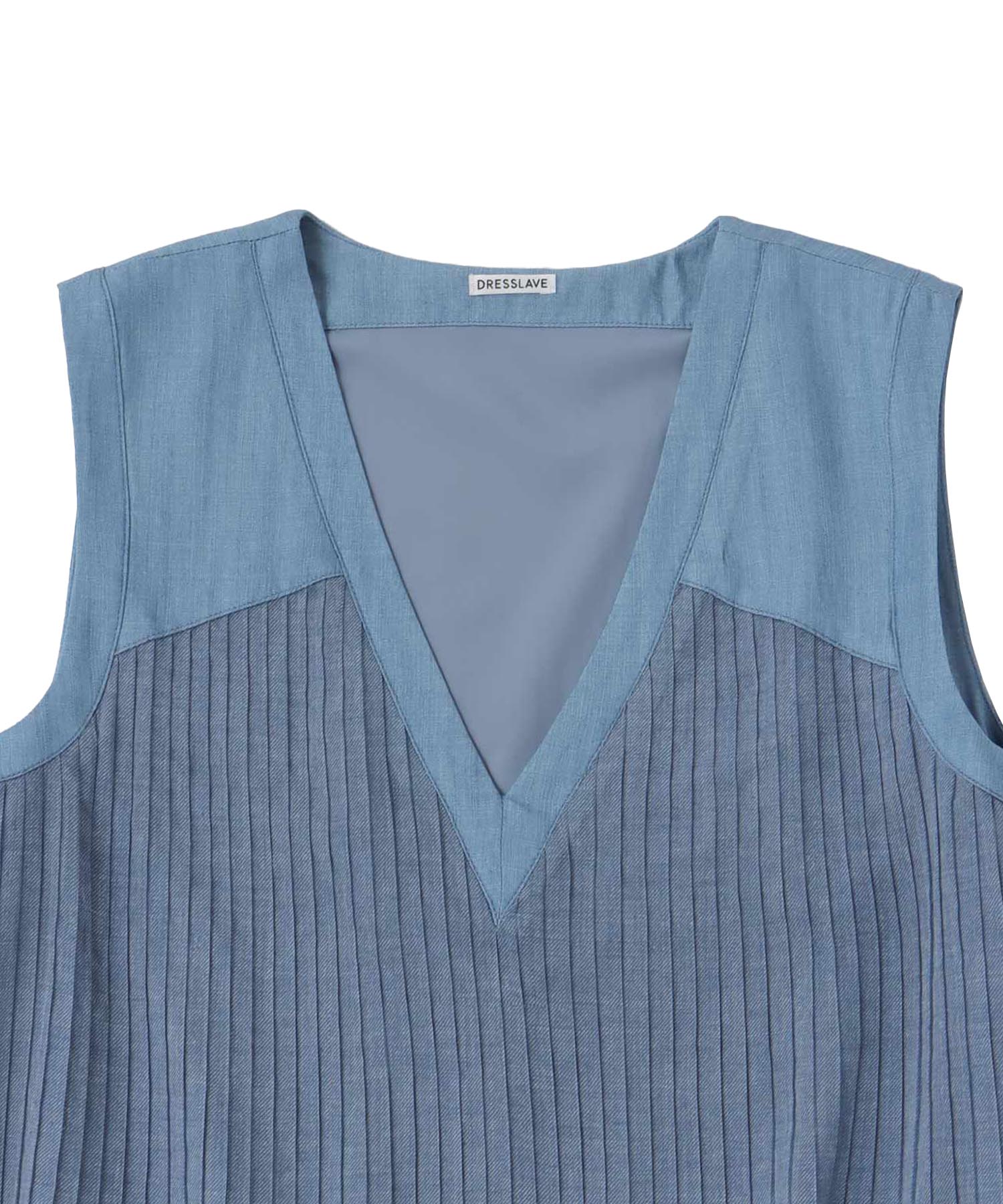 sheer print pleats blouse
