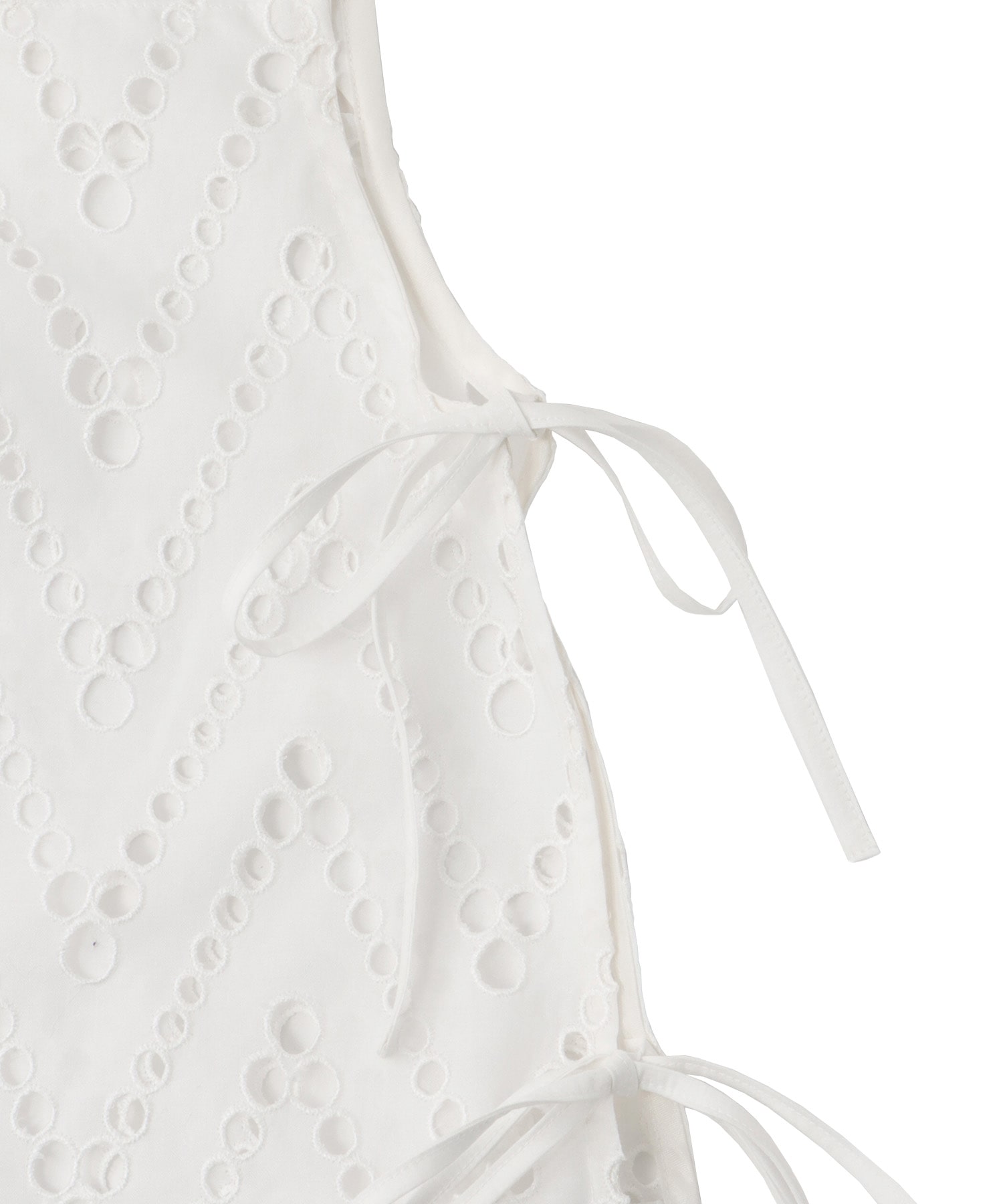 zig-zag race cutout blouse