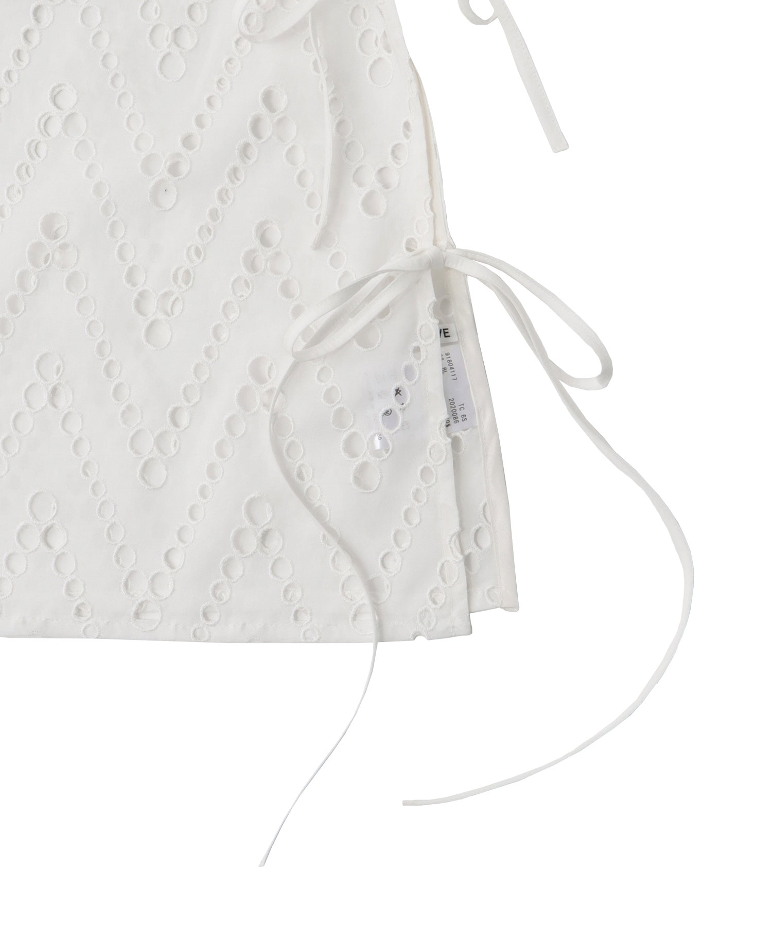 zig-zag race cutout blouse