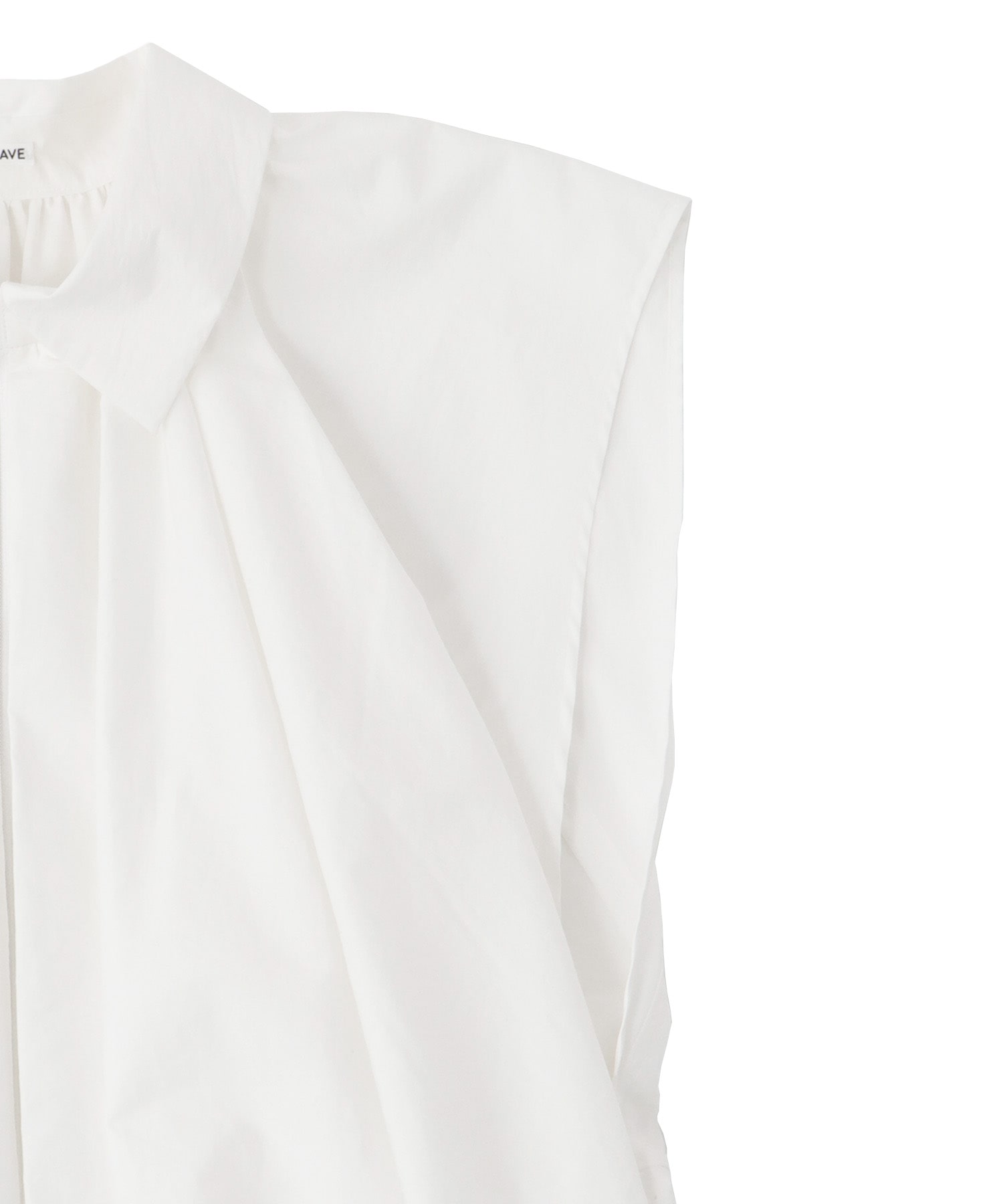 balloon sleeveless zip blouse