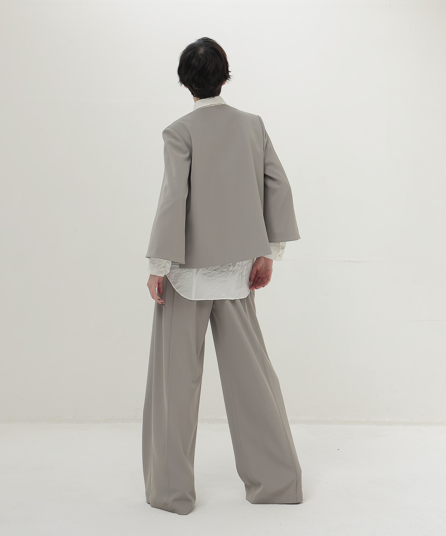 slit sleeve cape jacket