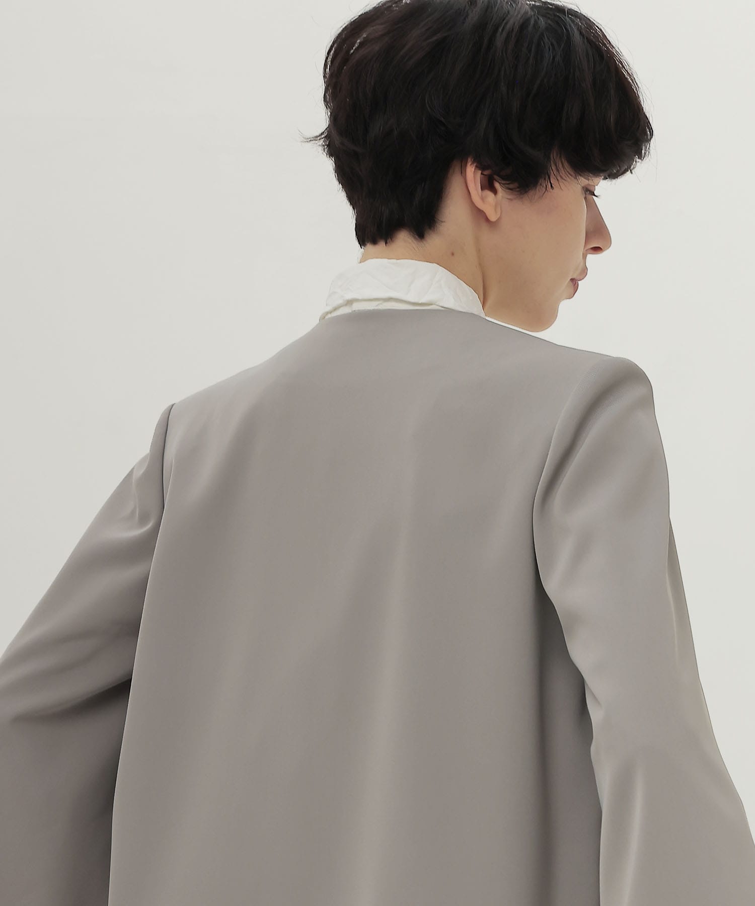 slit sleeve cape jacket