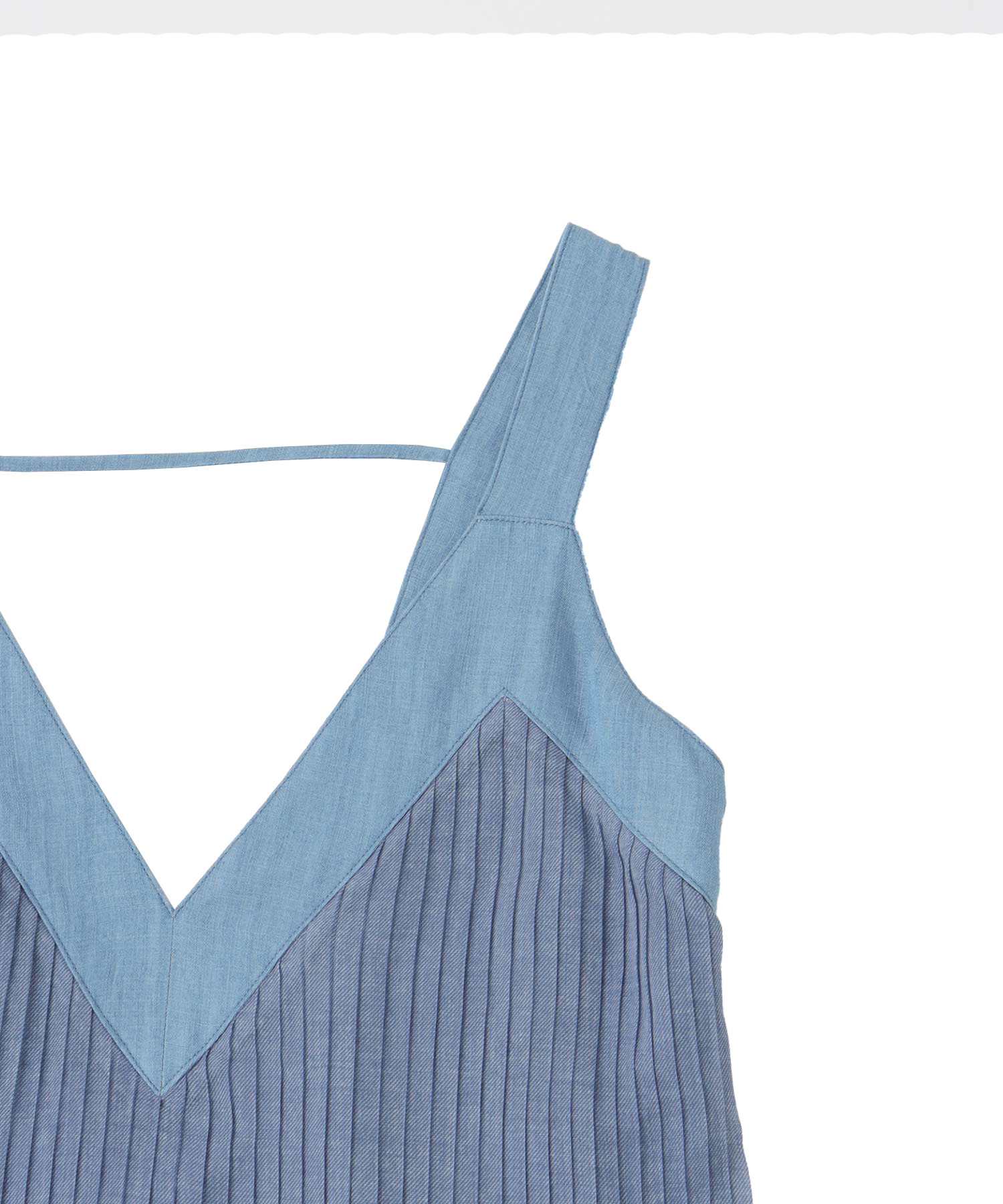 sheer print pleats dress