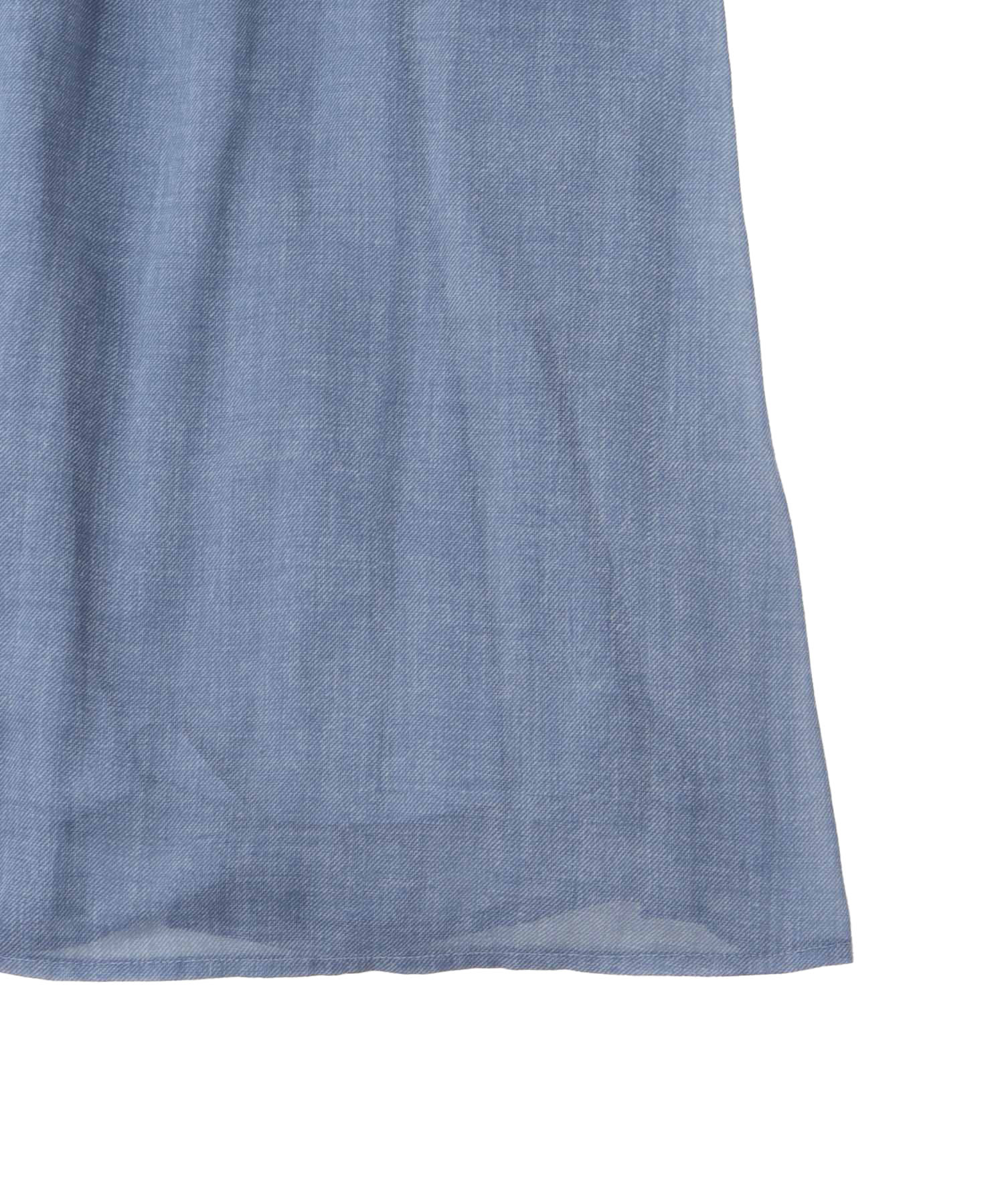 sheer print pleats dress