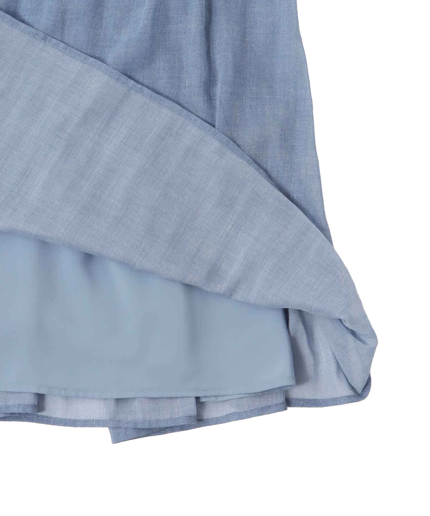 sheer print pleats dress