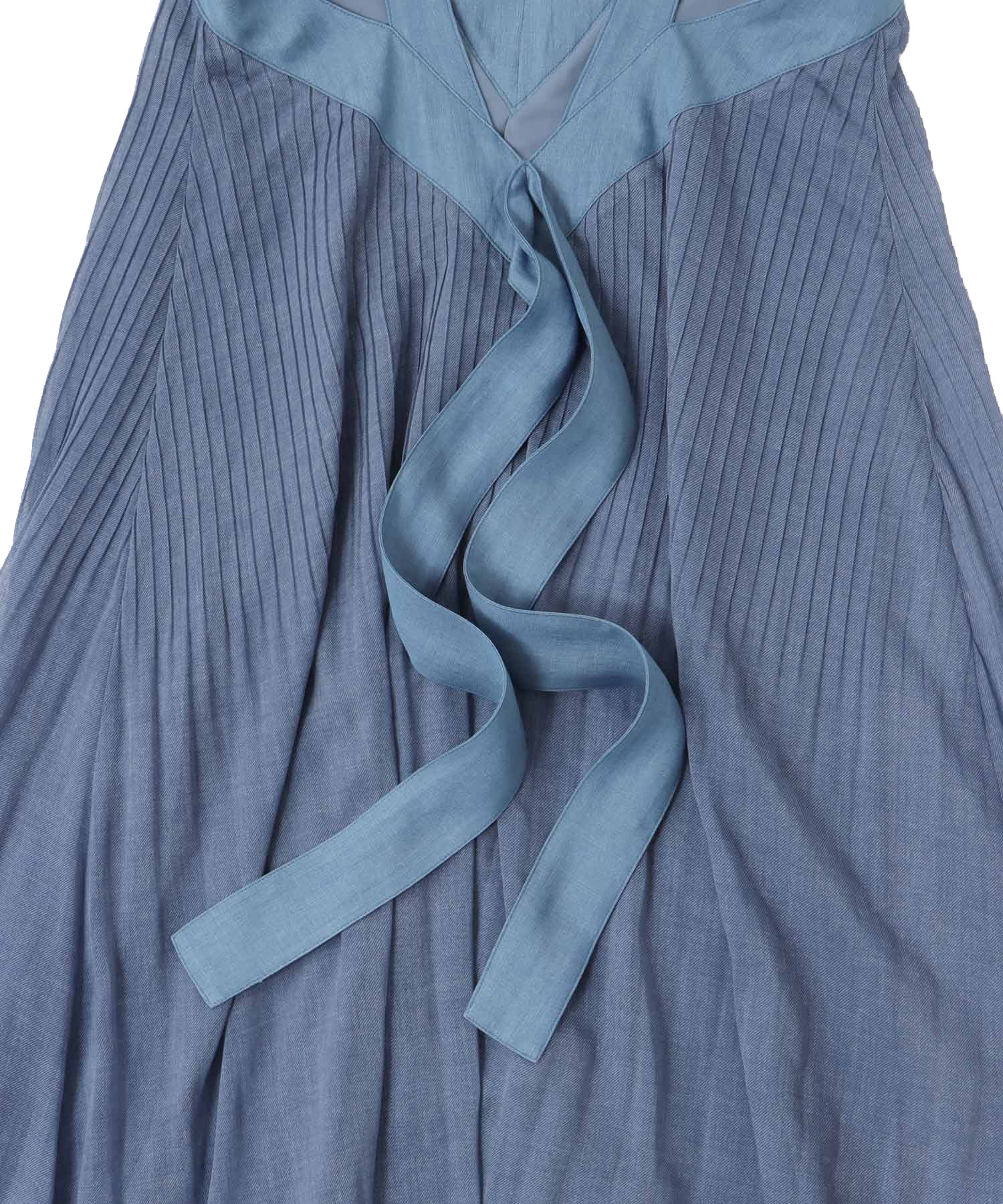 sheer print pleats dress