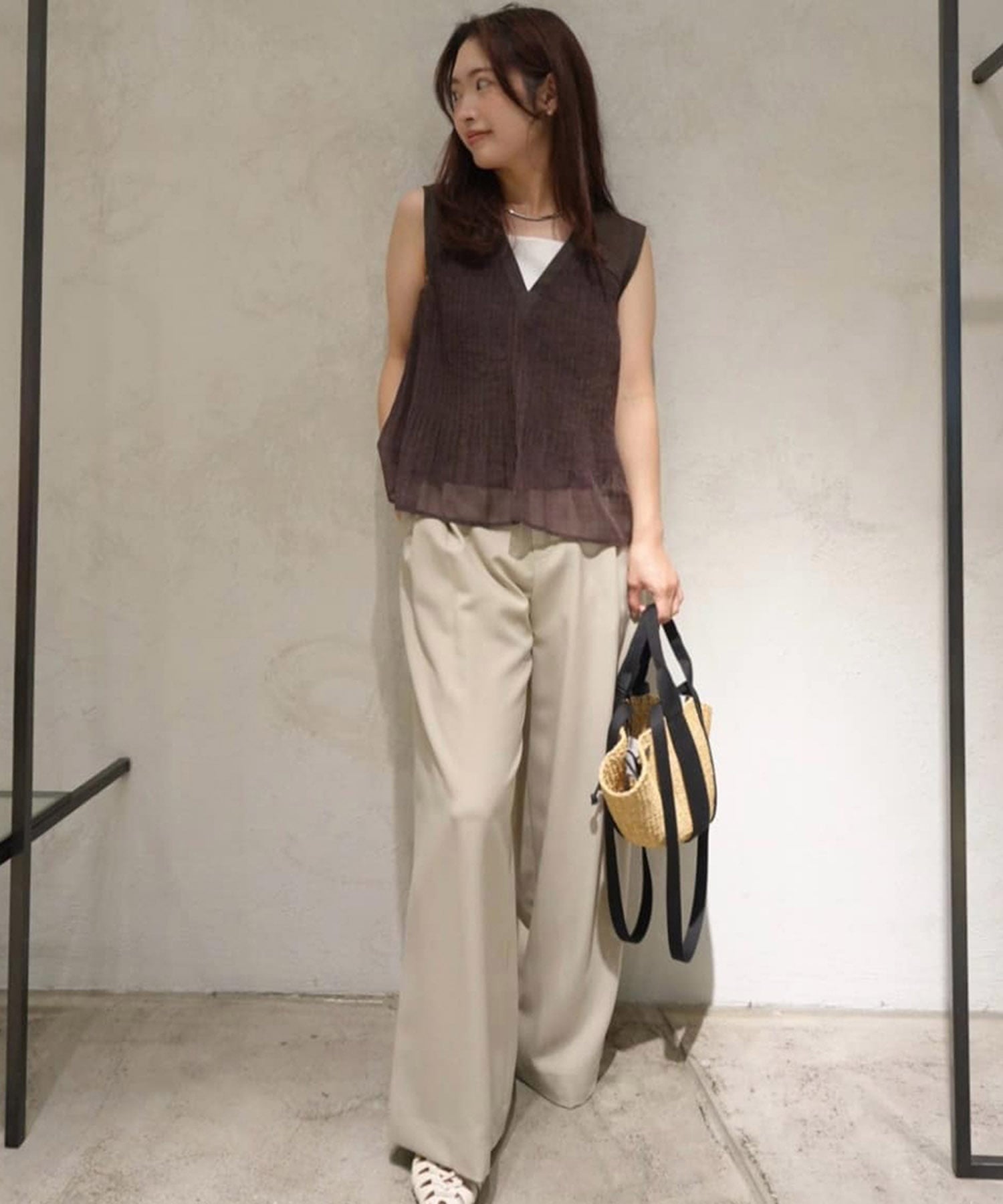 【スタメンパンツ】effortless wide pants