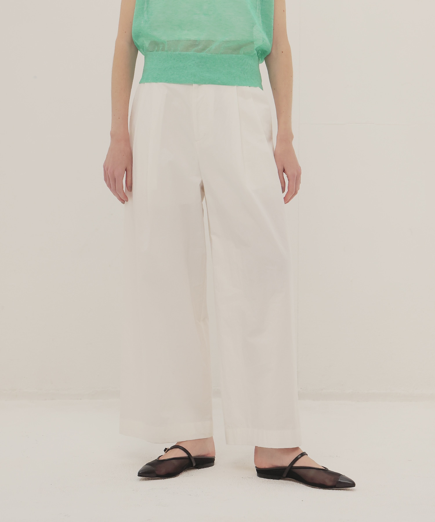 cotton effortless wide pants