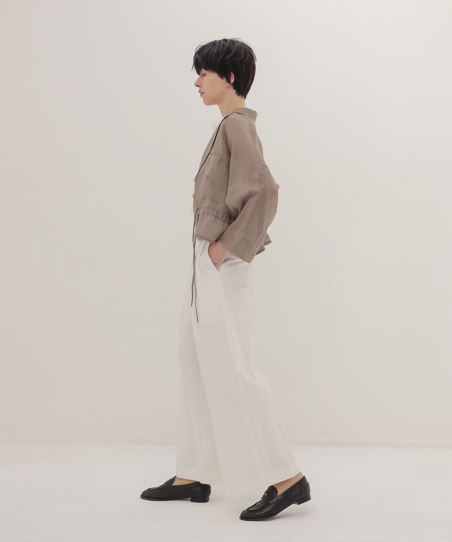 cotton effortless wide pants