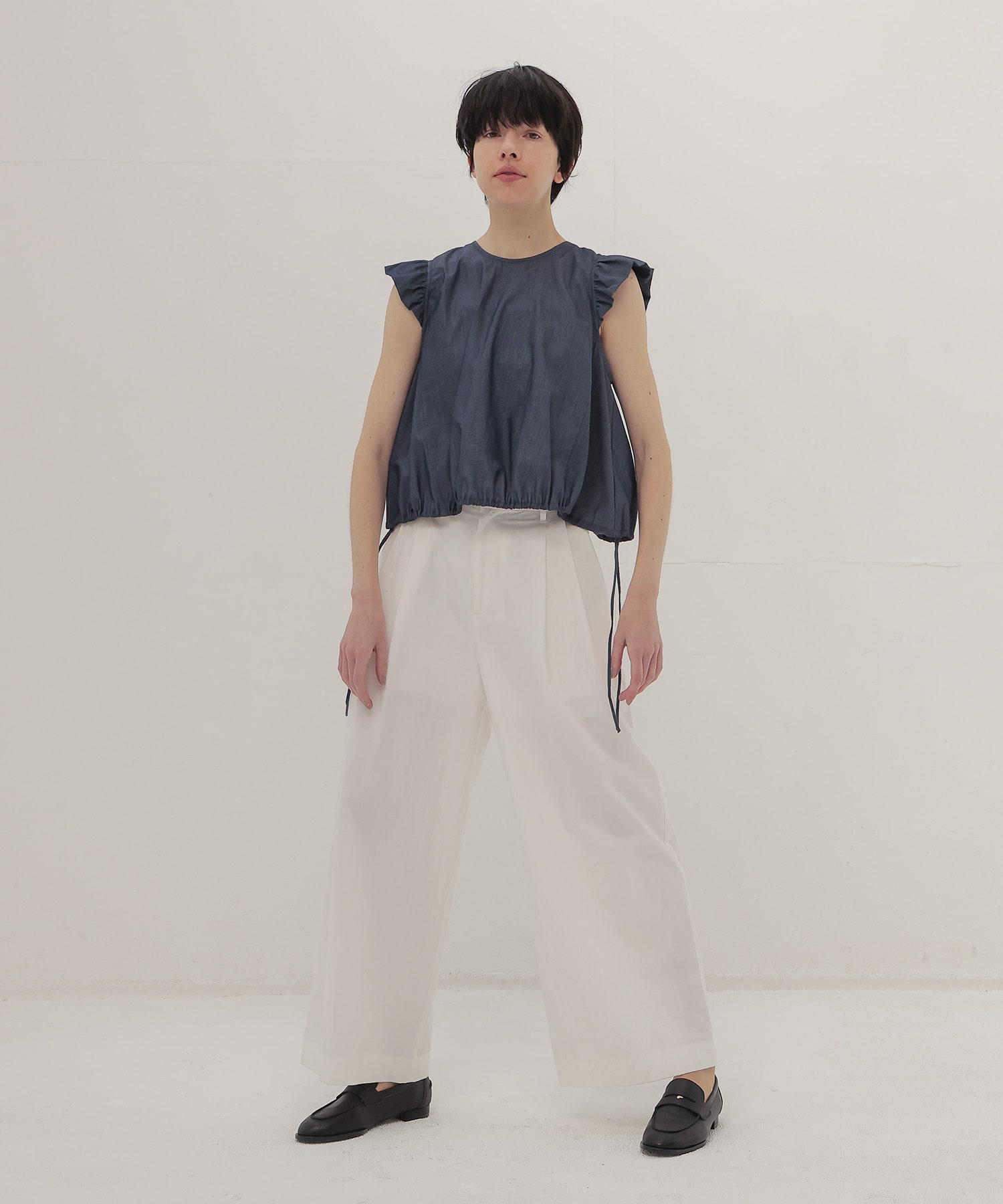 cotton effortless wide pants