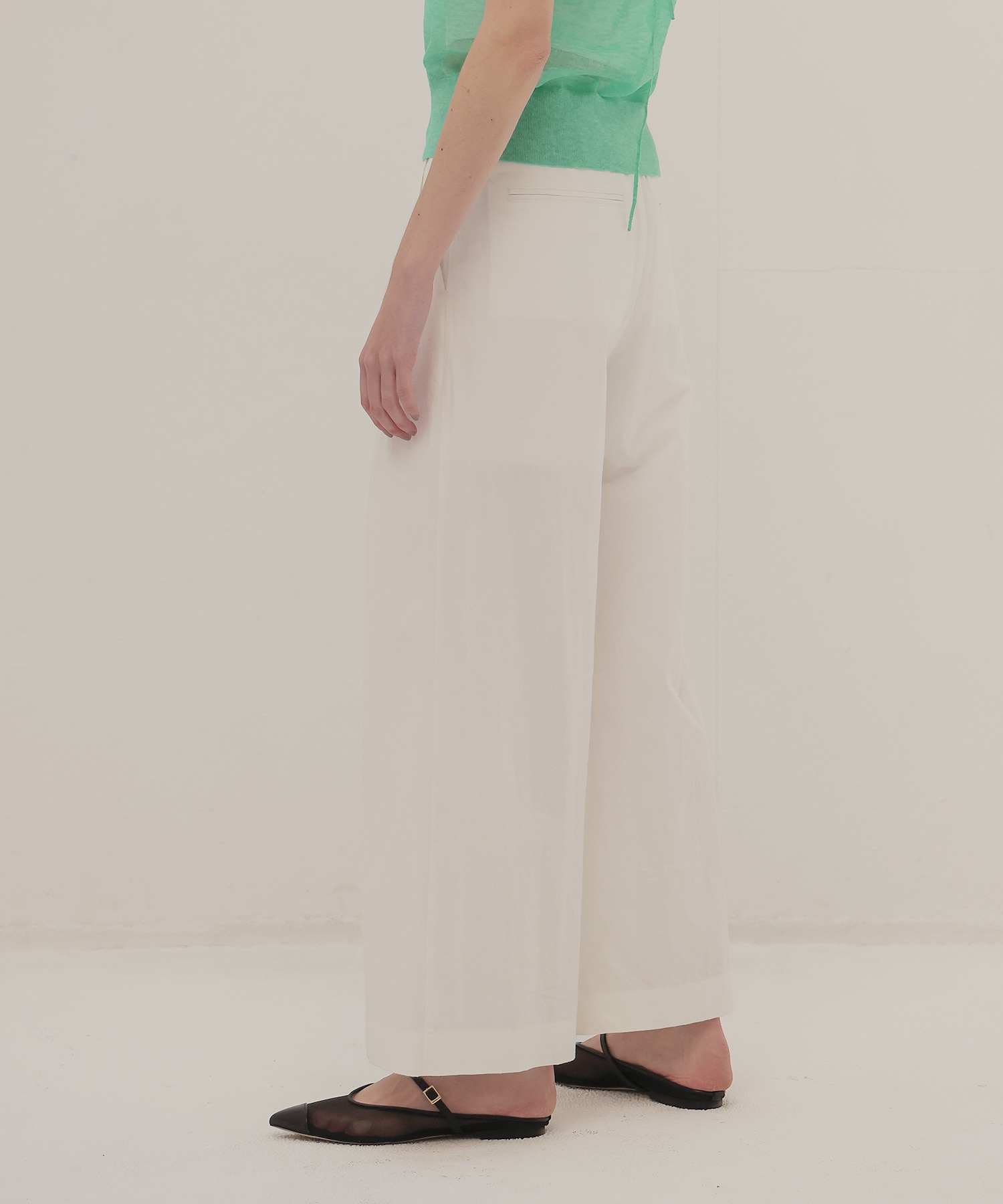 cotton effortless wide pants