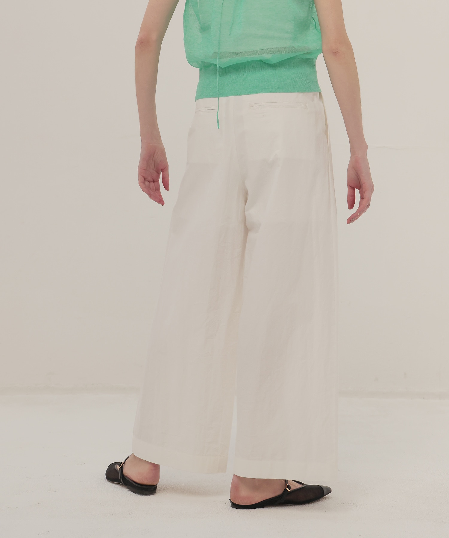 cotton effortless wide pants