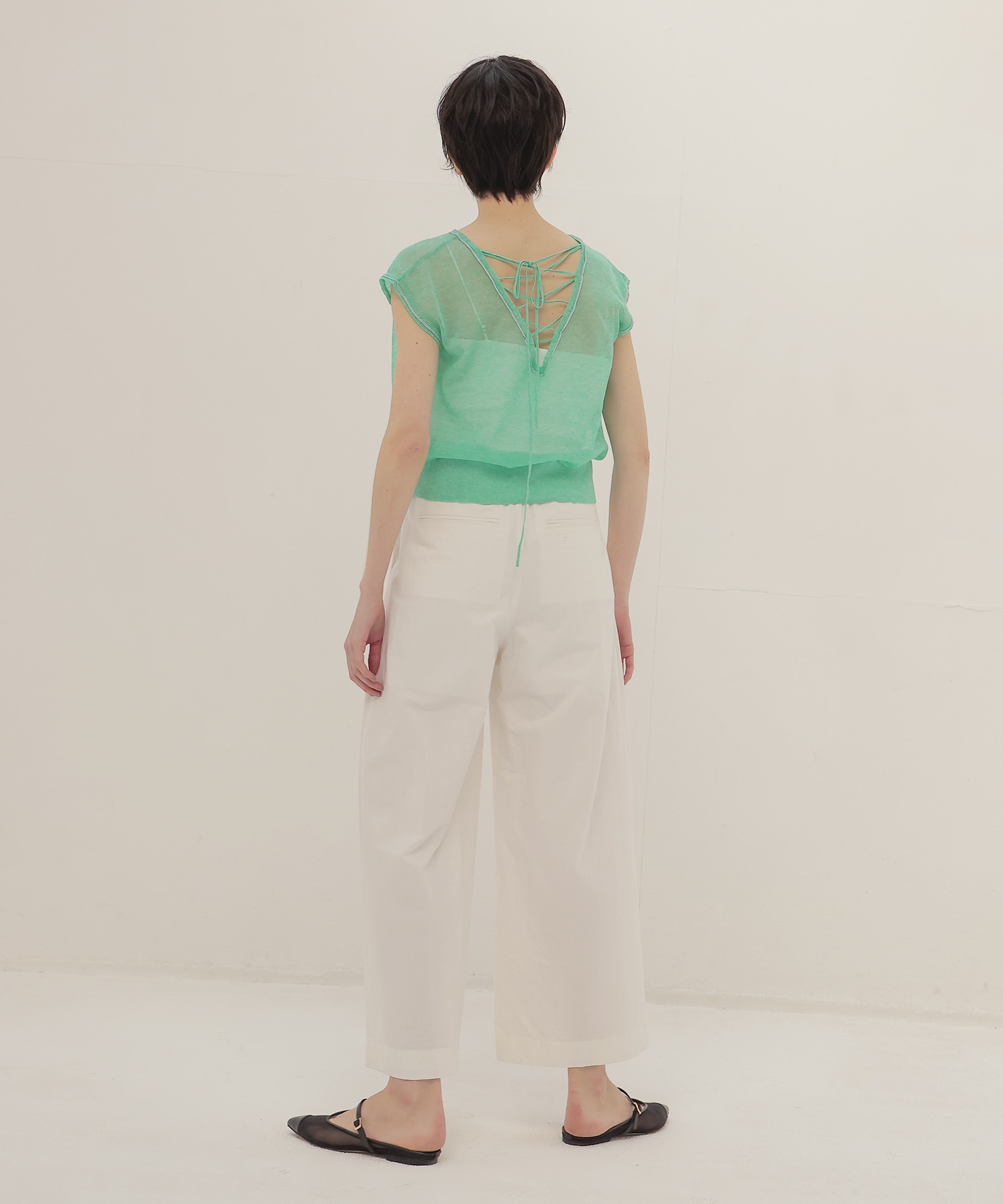 cotton effortless wide pants