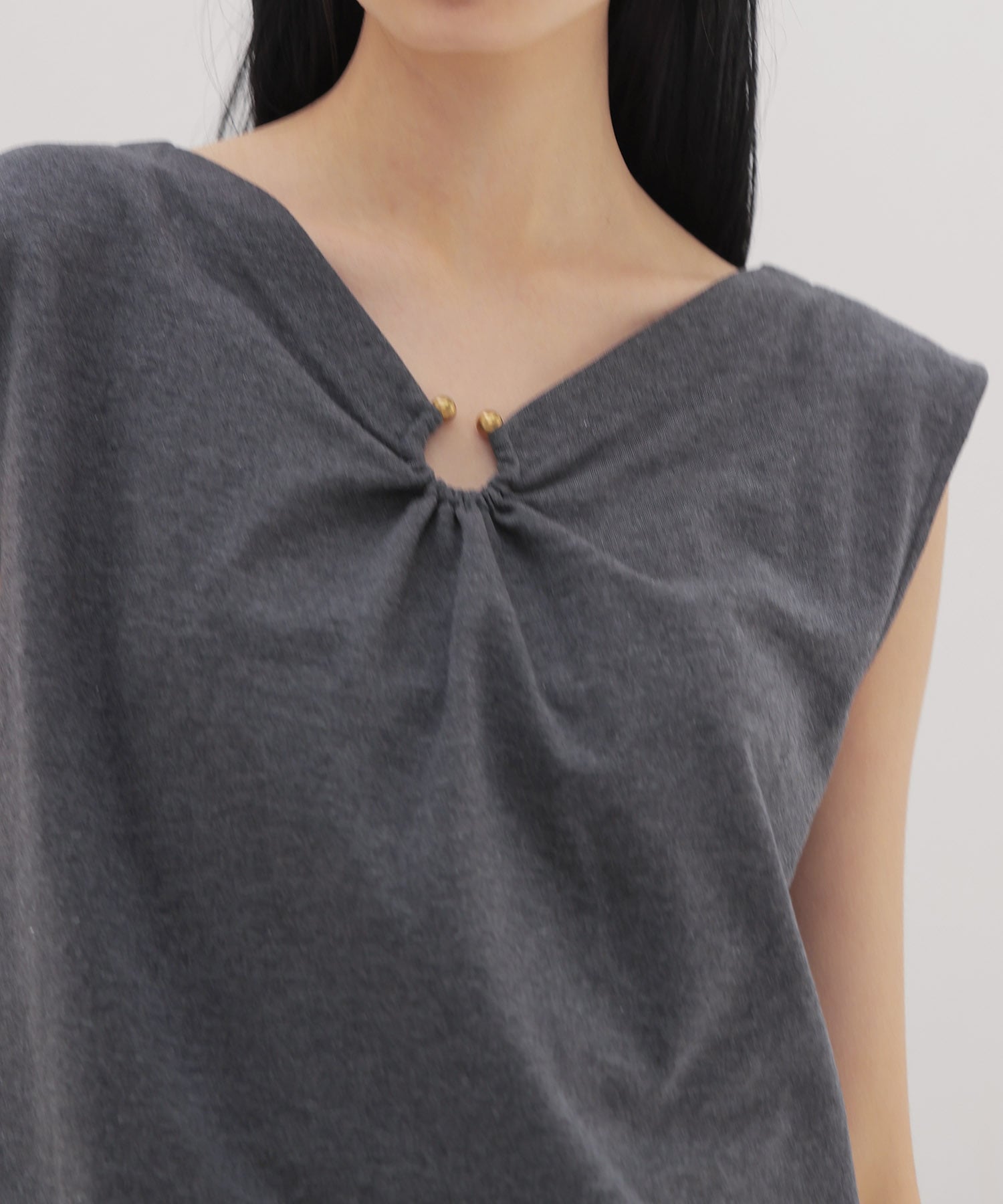 〔お家で試着〕light inlay stitch 2way pullover