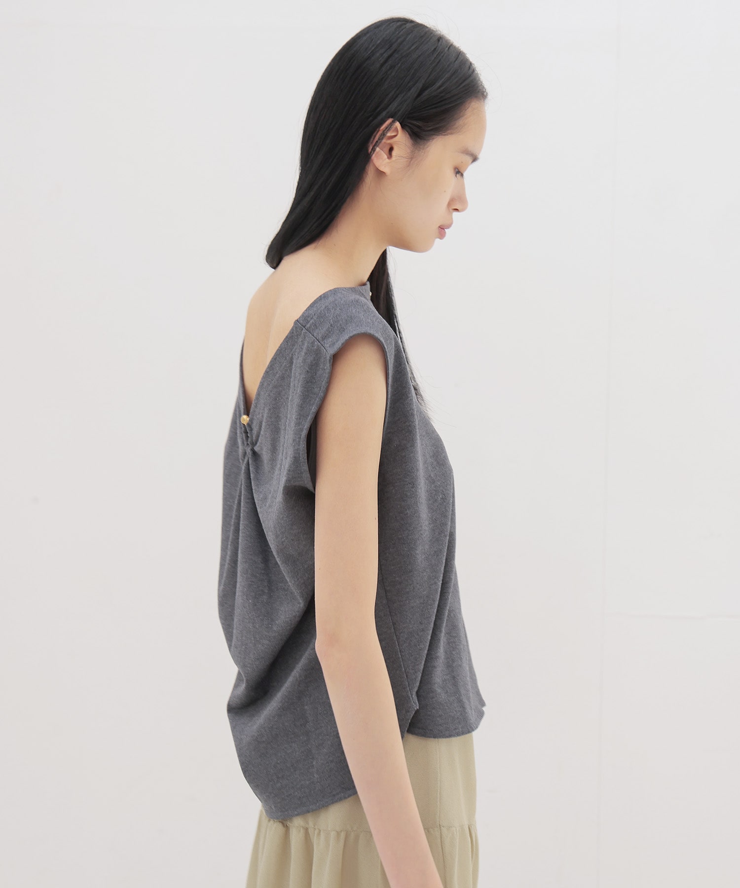 〔お家で試着〕light inlay stitch 2way pullover