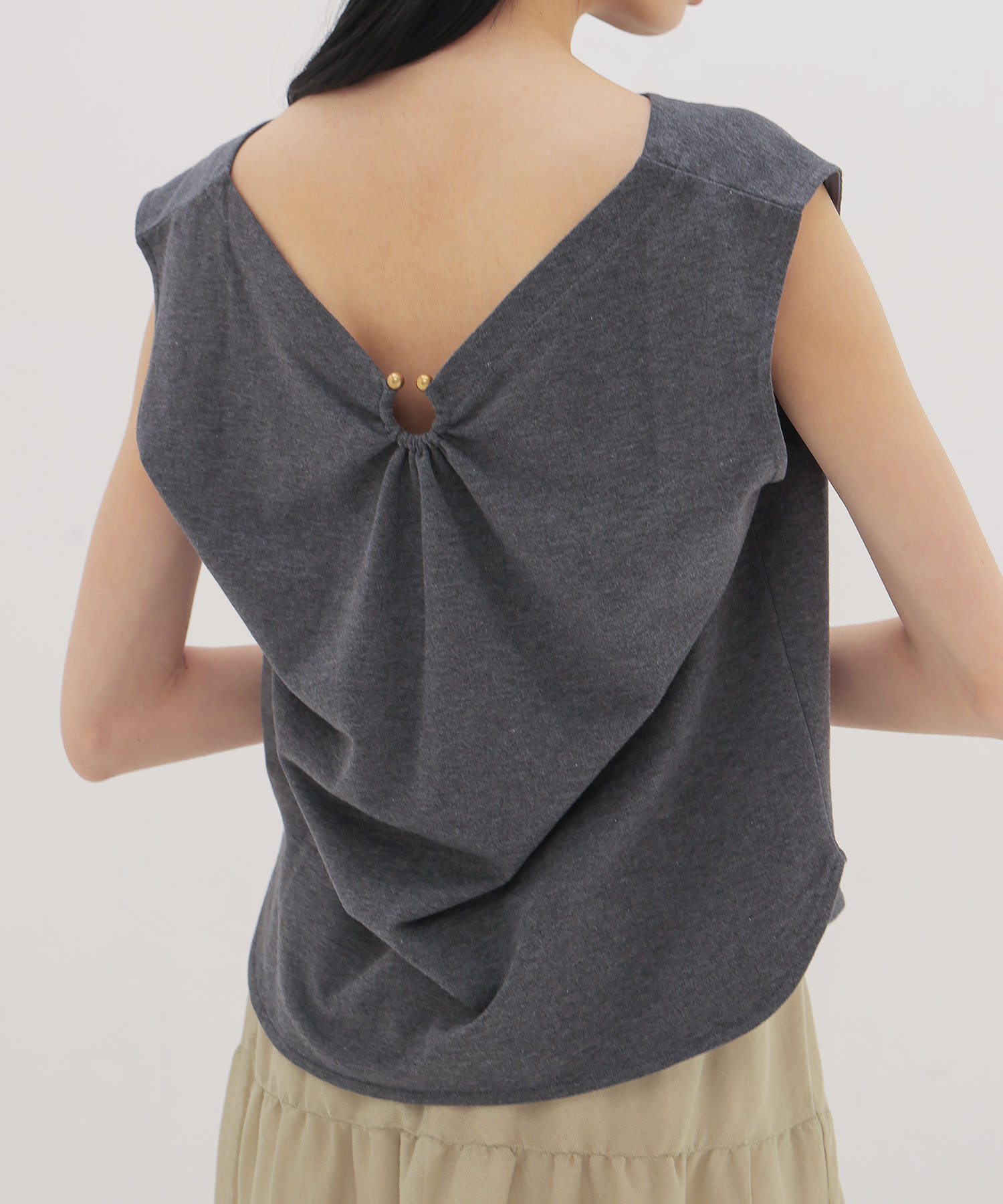 light inlay stitch 2way pullover