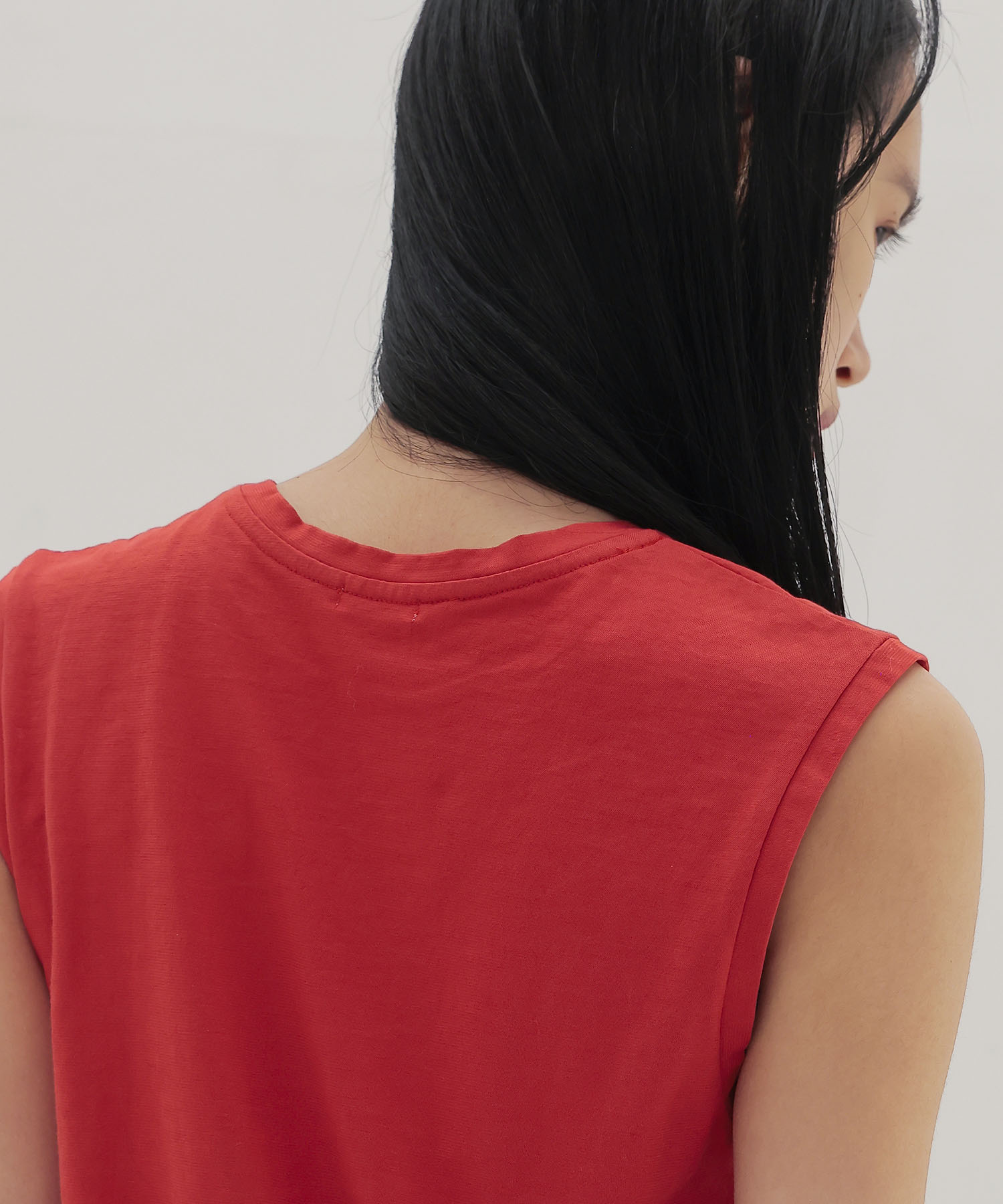 〔お家で試着〕color sleeveless tee