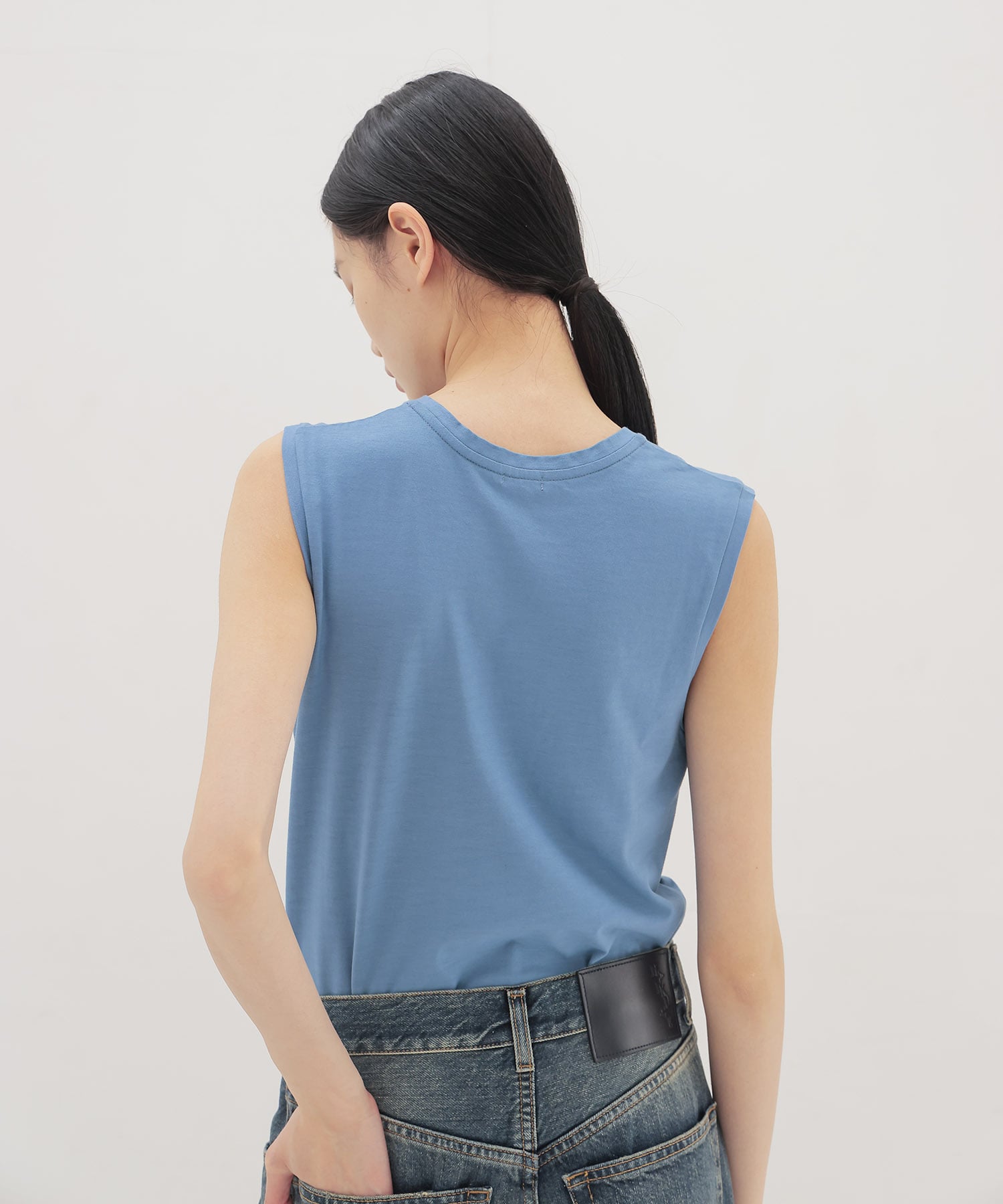 〔お家で試着〕color sleeveless tee