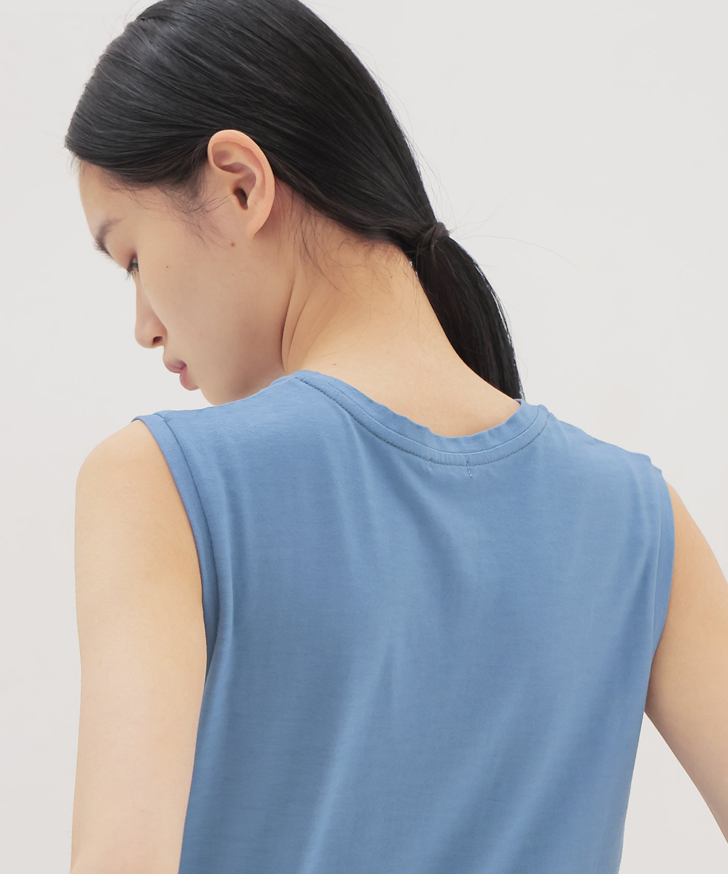 〔お家で試着〕color sleeveless tee