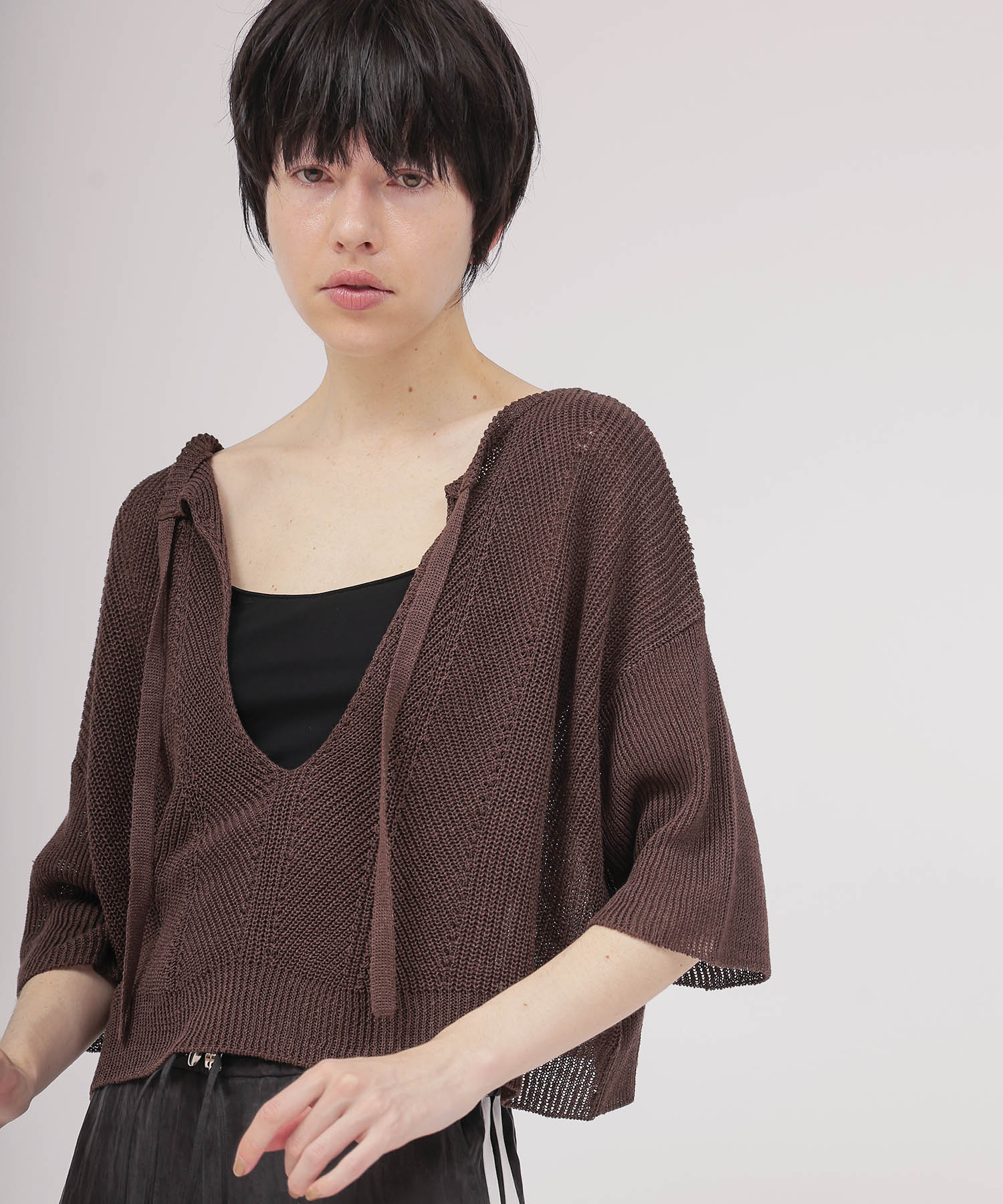 linen relax 2way pullover