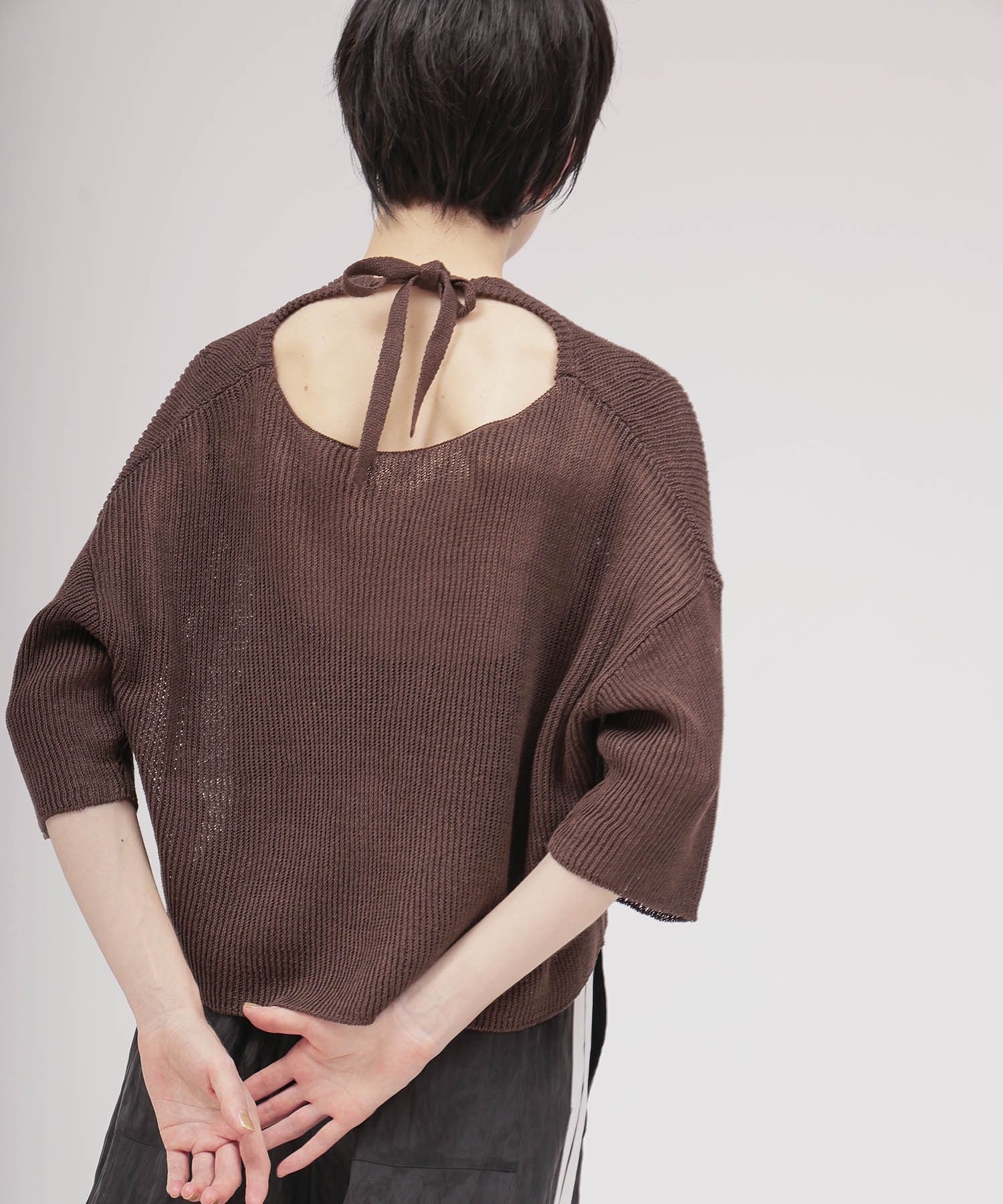 linen relax 2way pullover