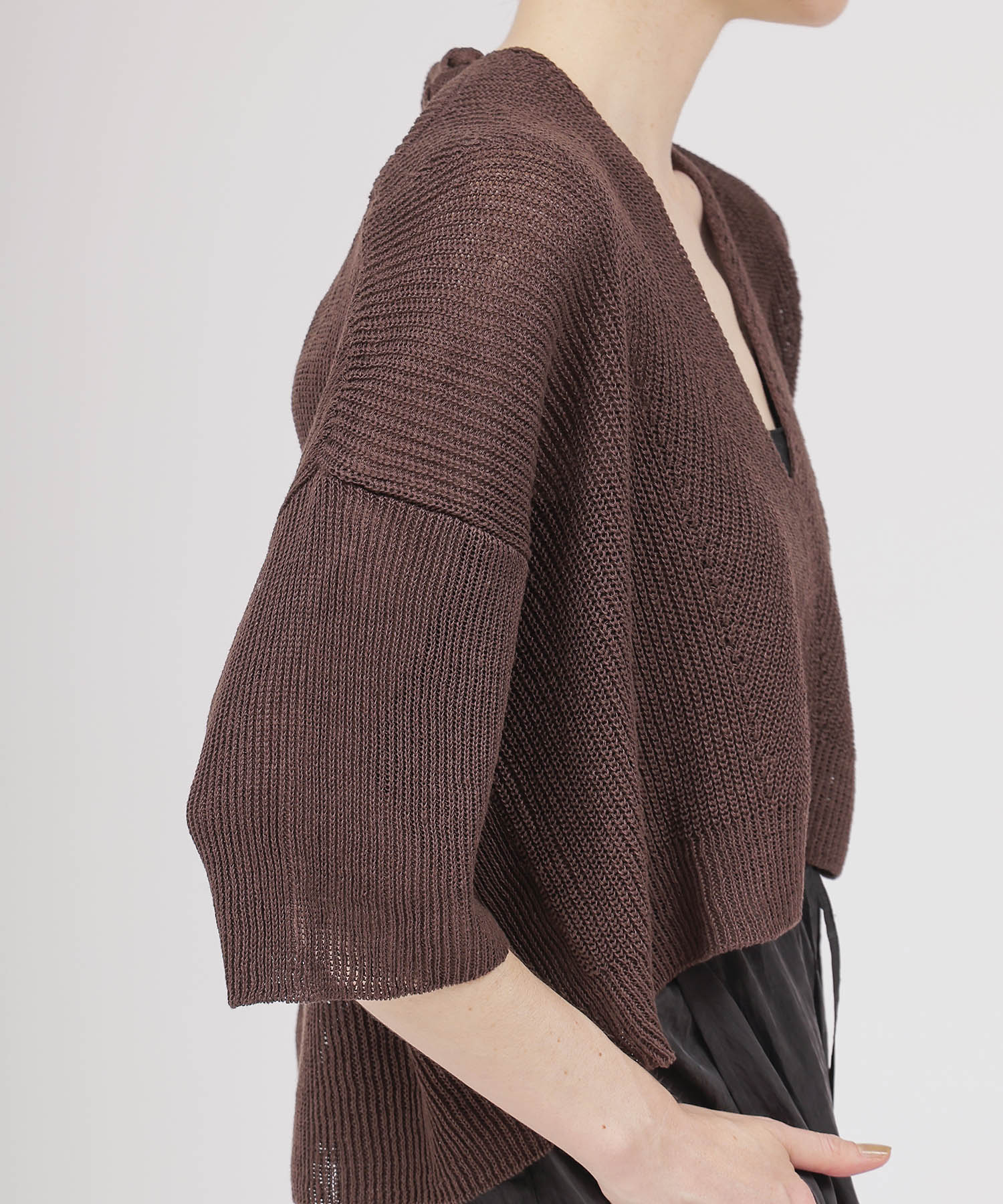 linen relax 2way pullover