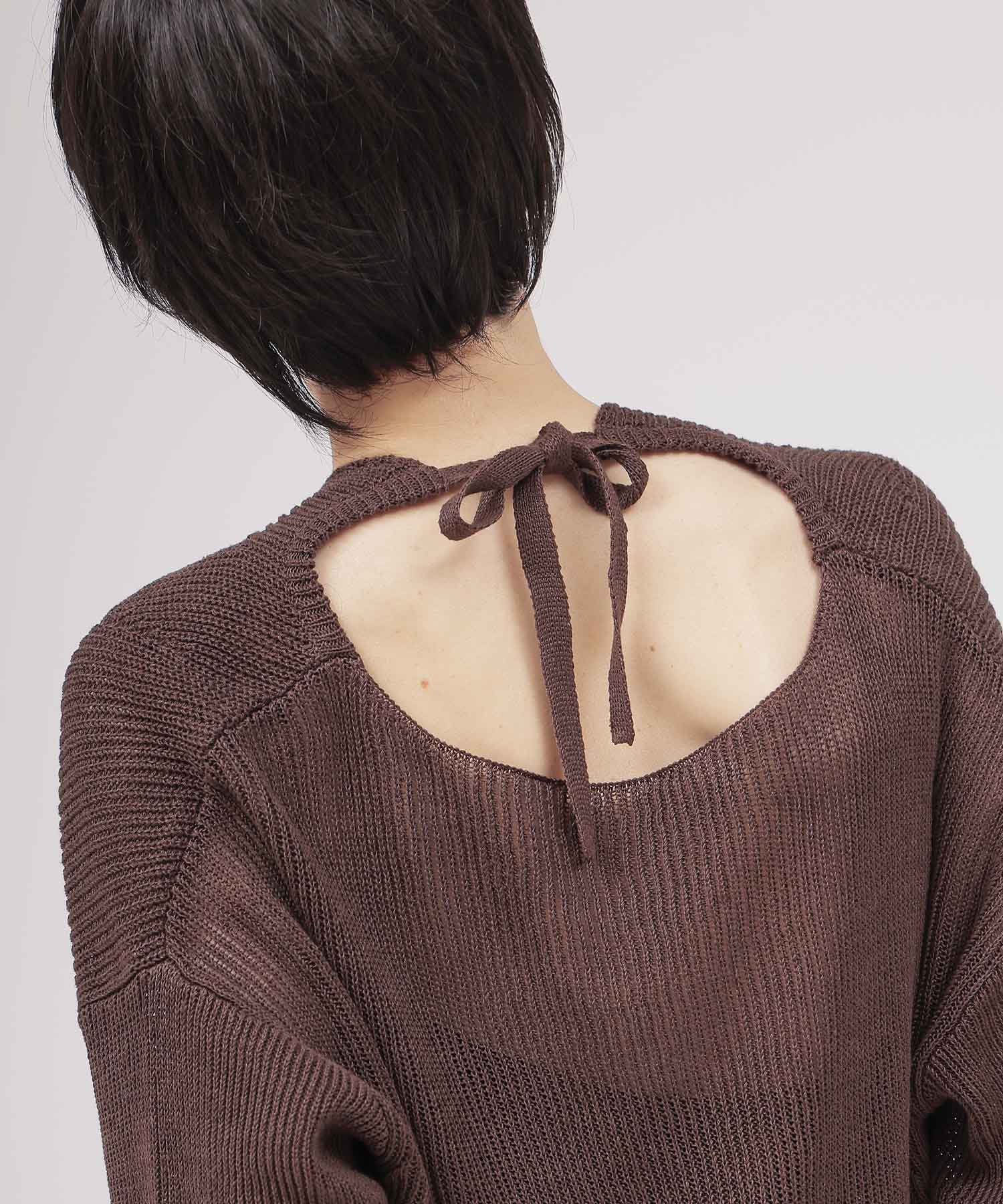 linen relax 2way pullover