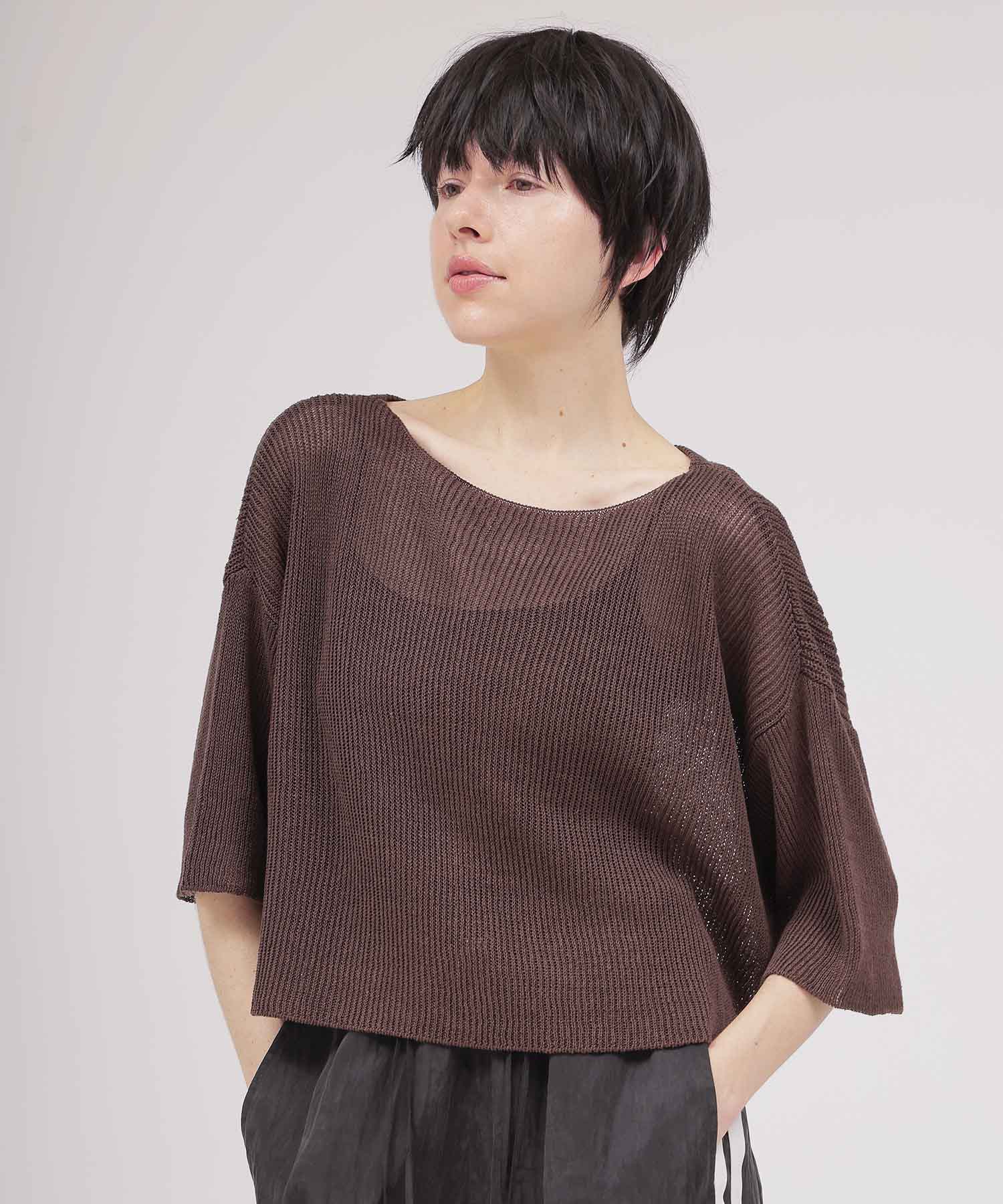 linen relax 2way pullover