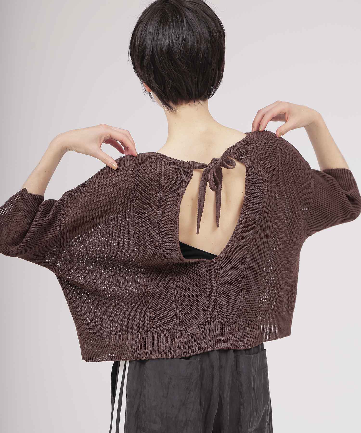 linen relax 2way pullover