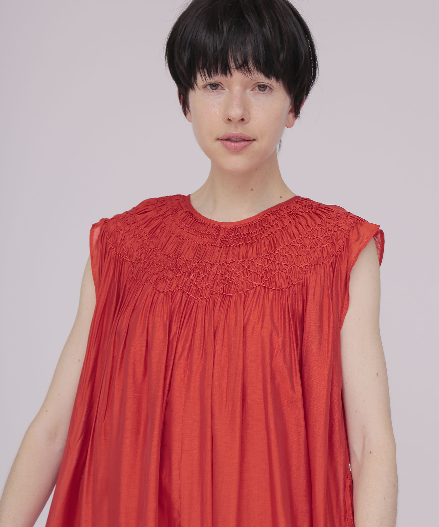 〔お家で試着〕indian embroidery voile dress