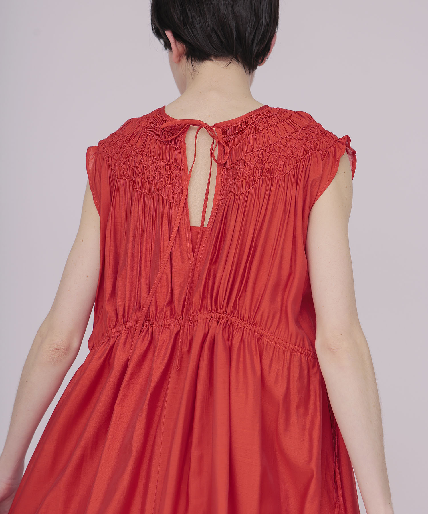 〔お家で試着〕indian embroidery voile dress