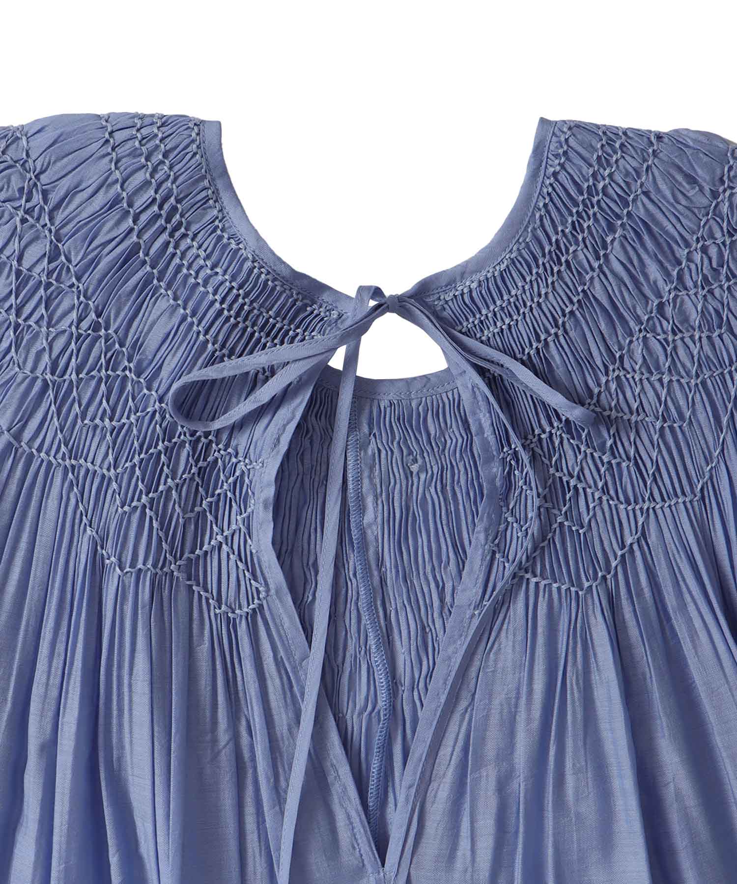 〔お家で試着〕indian embroidery voile dress